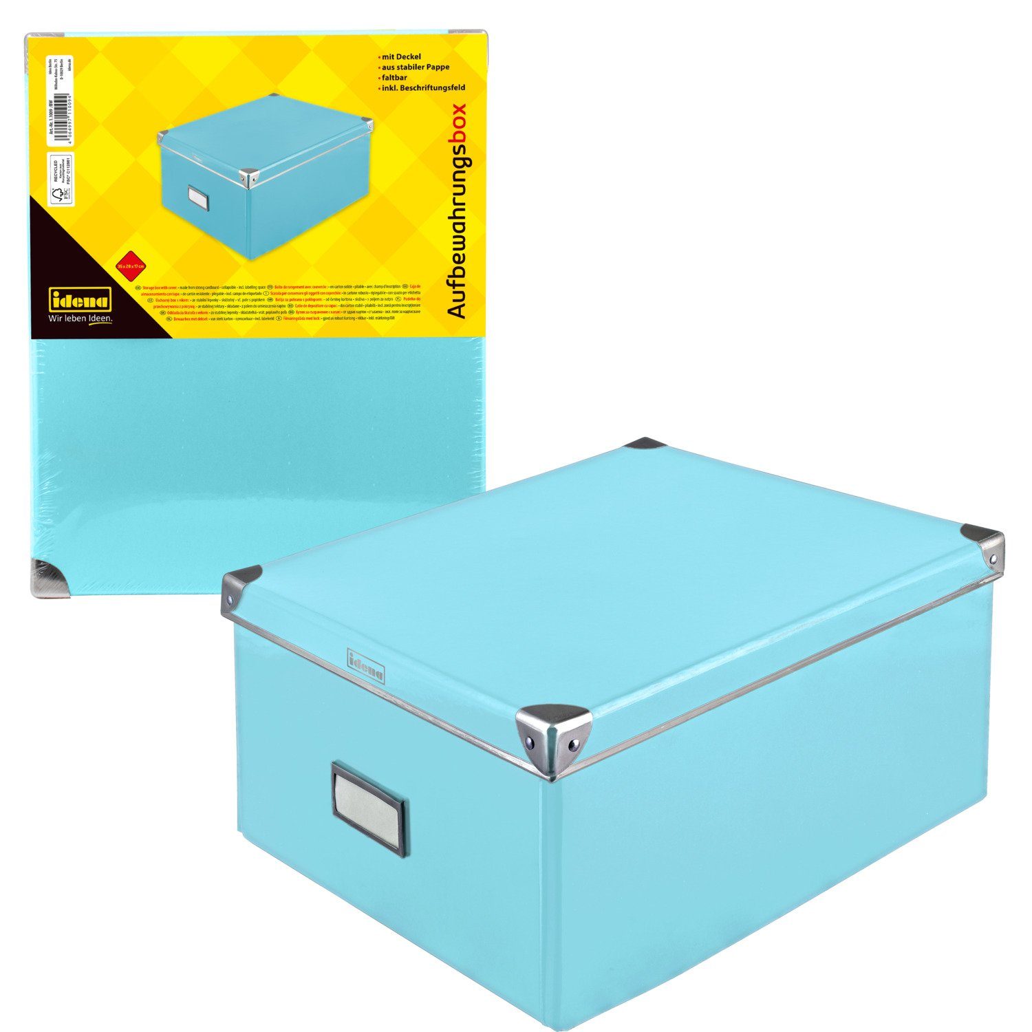 Idena Aufbewahrungsbox Idena 11009 - Aufbewahrungsbox aus festem Karton, De günstig online kaufen