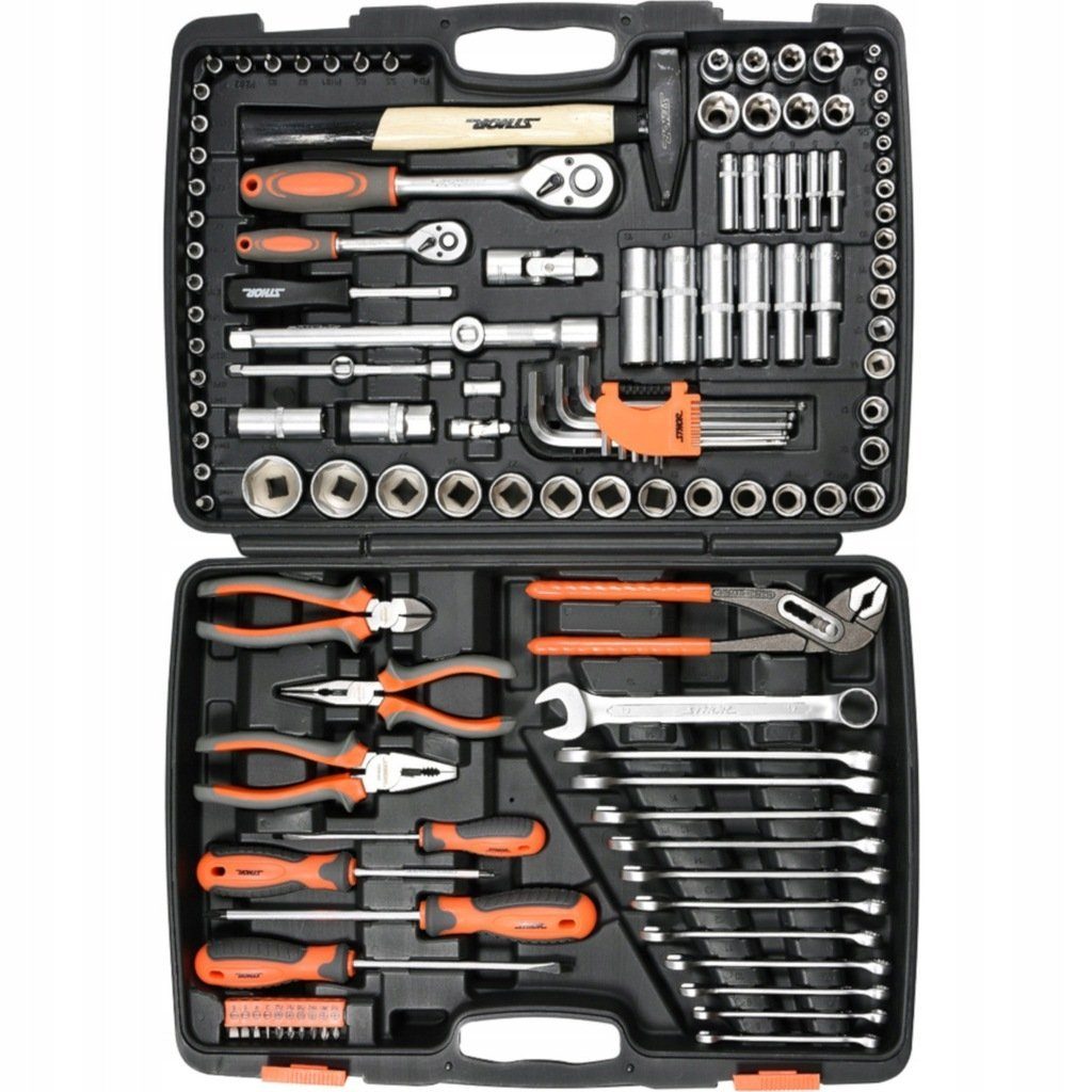 Werkzeugset 122 Teilig Werkzeug Set Werkzeugkoffer Werkzeugkasten 1/4 1/2 Zoll