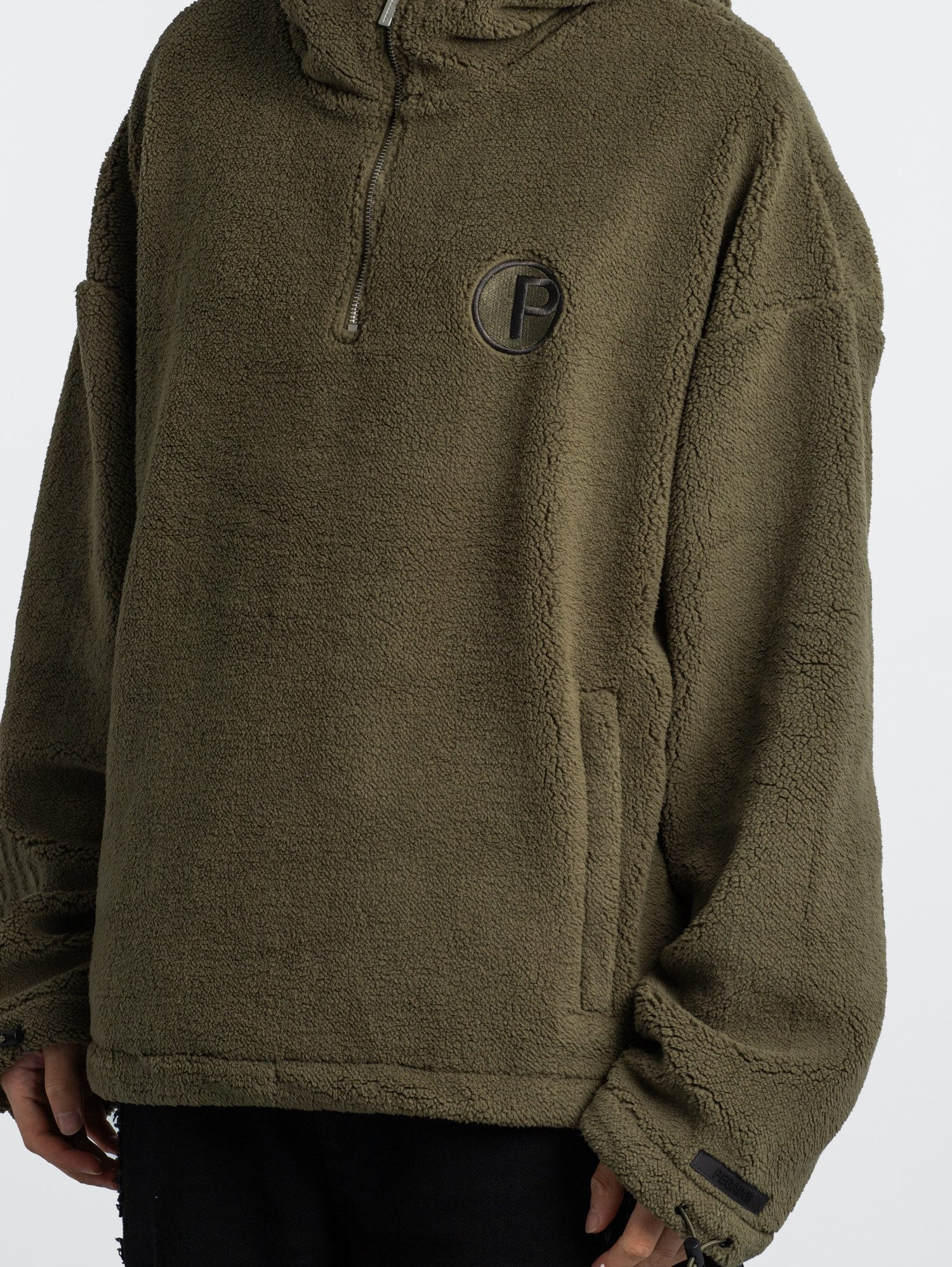 PEGADOR Kapuzenpullover Pegador Fall Teddy Halfzip Hoodie