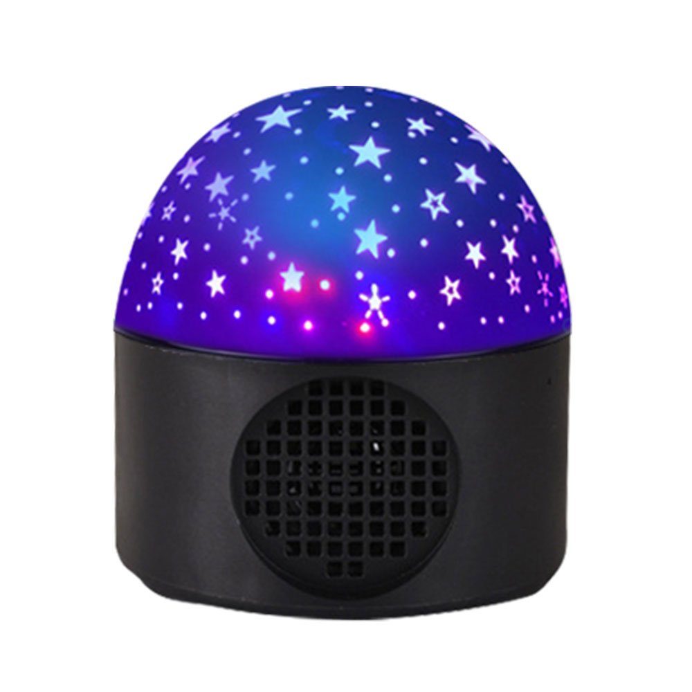 Sunicol LED Nachtlicht LED Discolicht, Bluetooth-Lautsprecher,Sound Activated Strobe,RGB, USB, Sternenlichter, RGB Schwarz
