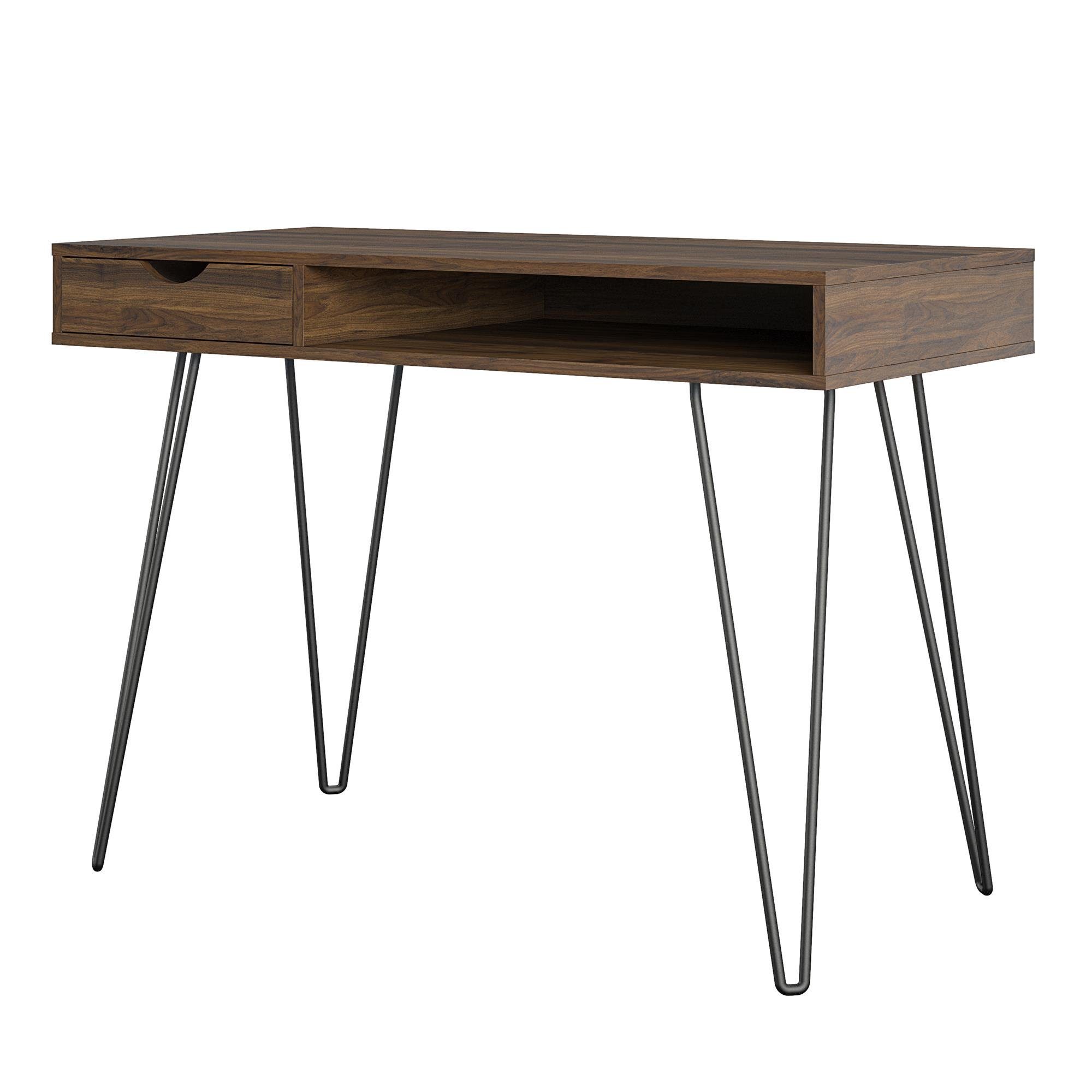 loft24 Schreibtisch Harmony - Arbeitstisch Bürotisch Computertisch PC Tisch Schreibpult, mit Schublade, Hairpin Tischbeine, Breite 78 cm