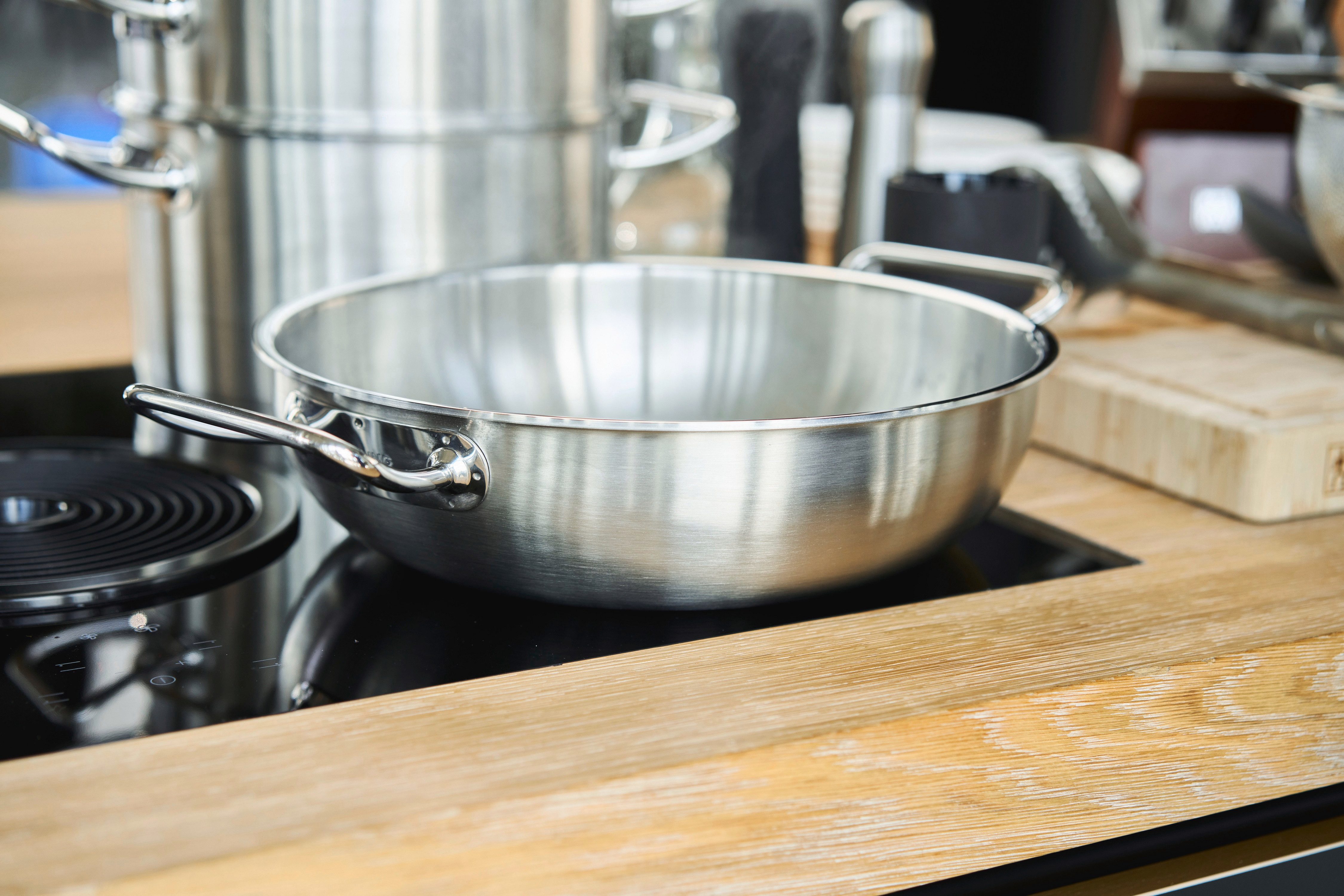 Zwilling Wok Pro, Edelstahl 18/10 (1-tlg), Induktionsgeeignet