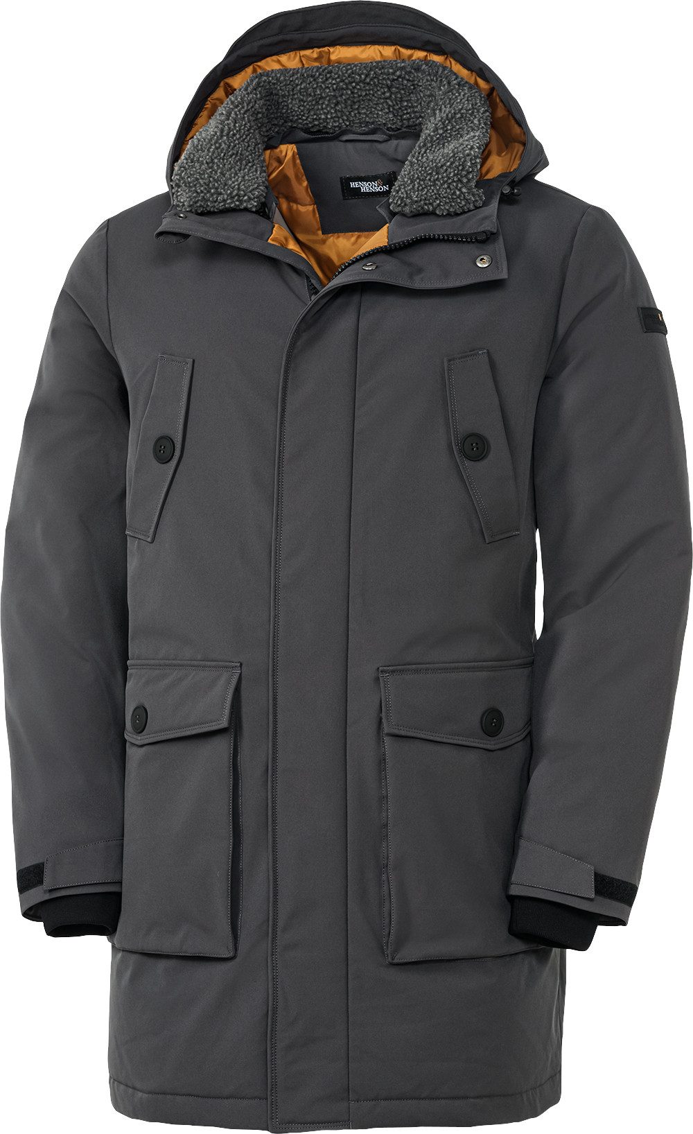 HENSON&HENSON Parka Stark wasserabweisend mit 5.000 mm Wassersäule günstig online kaufen
