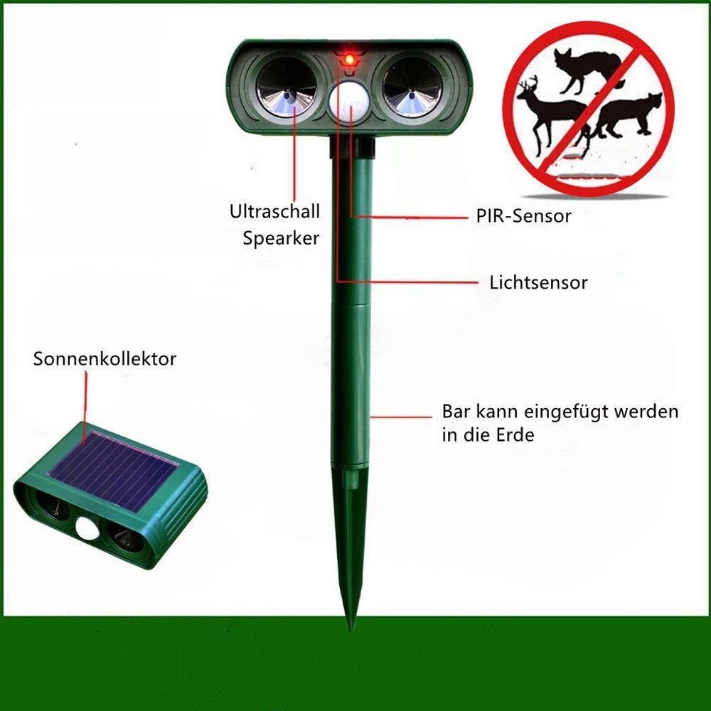 LETGOSPT UltraschallTierabwehr Ultraschall Katzenschreck, mit