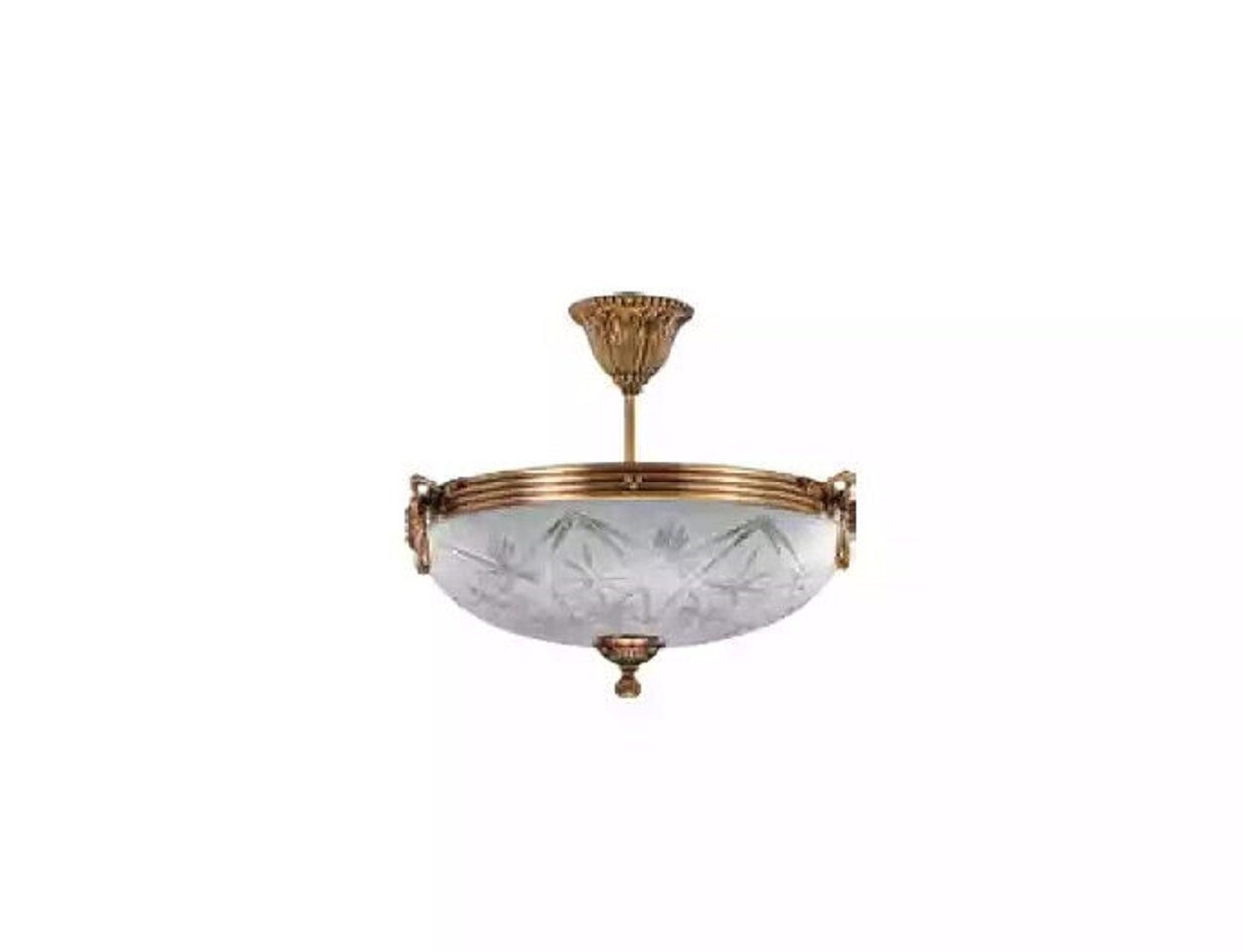 JVmoebel Deckenleuchte Glas Deckenlampe Lüster Deckenleuchter Kronleuchter Gold Grau, Leuchtmittel wechselbar, Made in Europe