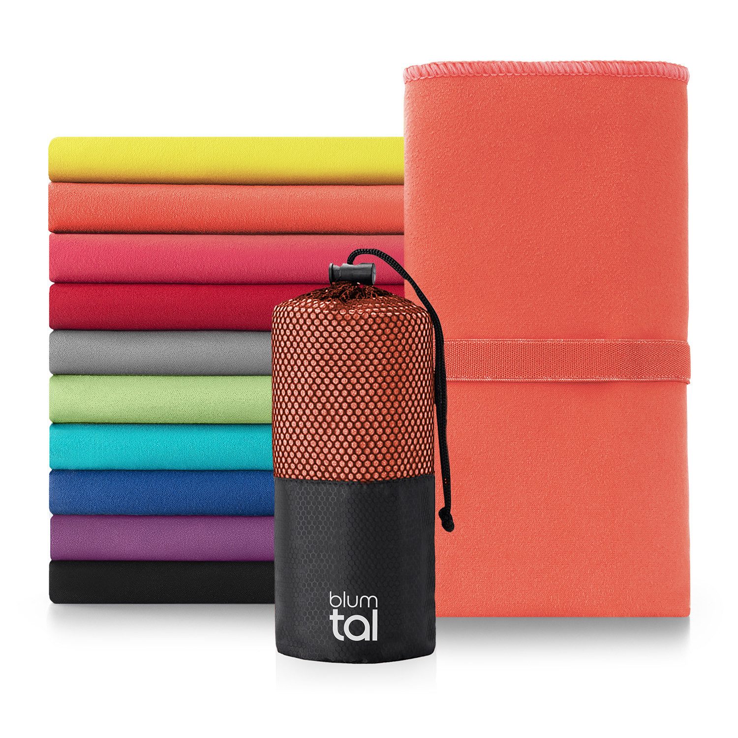 Blumtal Sporthandtuch Mikrofaser Handtuch - kompakte Mikrofaser Handtücher, günstig online kaufen