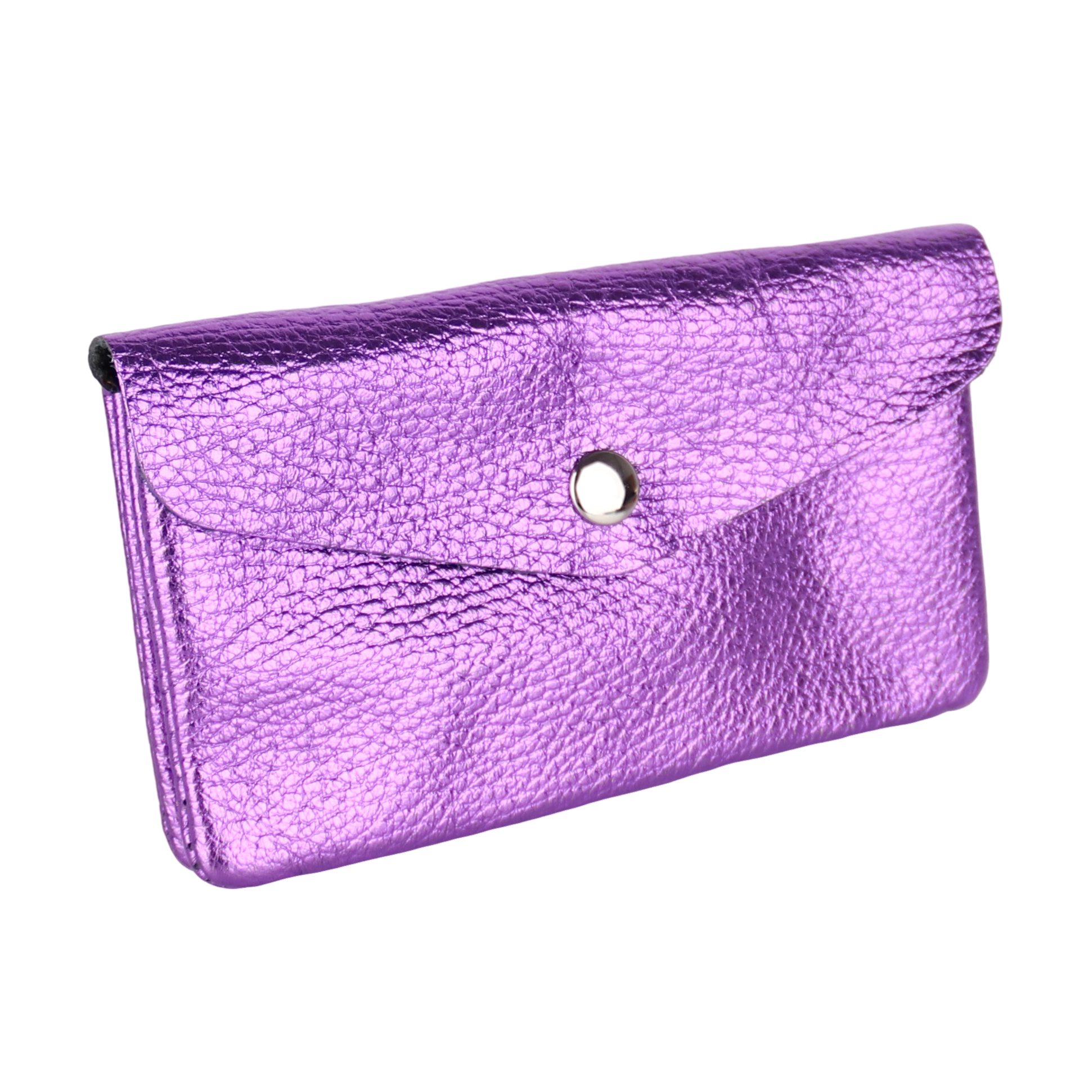 MIRROSI Mini Geldbörse Mittelgroße Portemonnaie MADE IN ITALY Echtleder (15x9x2cm BxHxT)