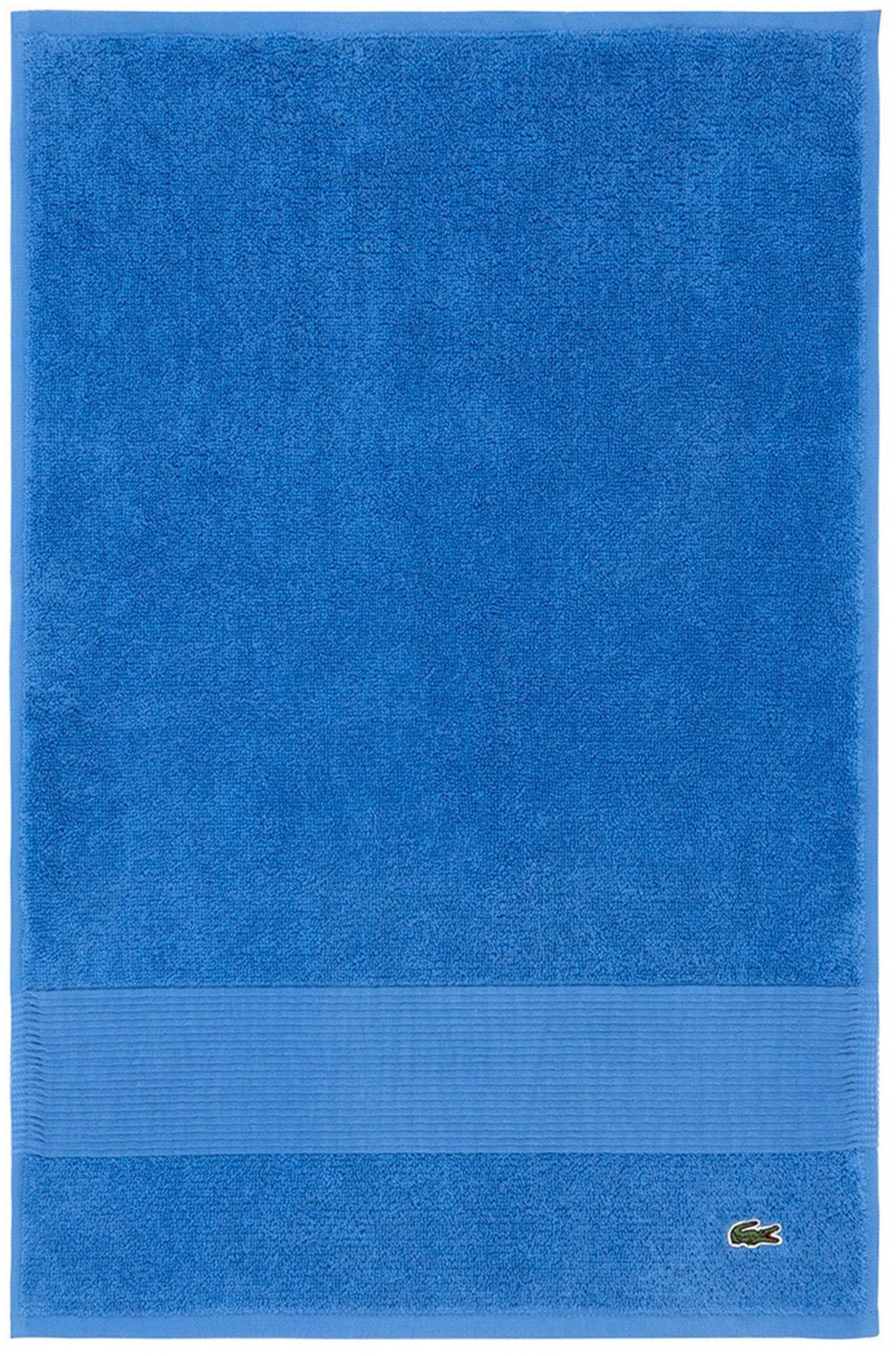 Lacoste Gästehandtuch LLECROCO, Frottier (1-St), mit Label-Applikationen