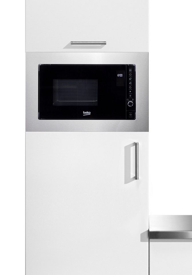 BEKO Einbau-Mikrowelle BMOB20231X, Mikrowelle, 20 l, Funktionale Einbau-Mikrowelle für schnelles Erwärmen