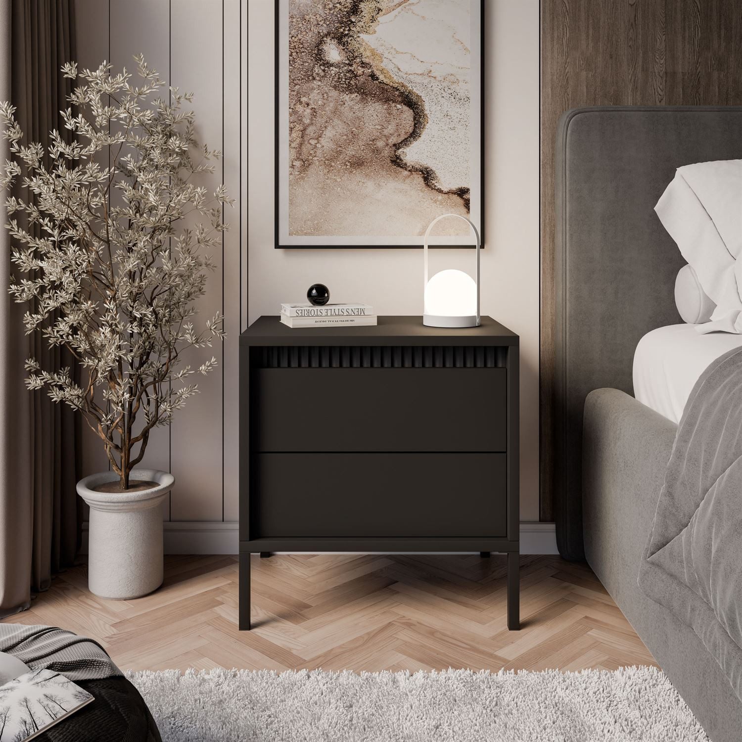 Lookway Nachttisch YASUMI mit Schubladen (1x Nachttisch), Breite: 53,5 cm günstig online kaufen
