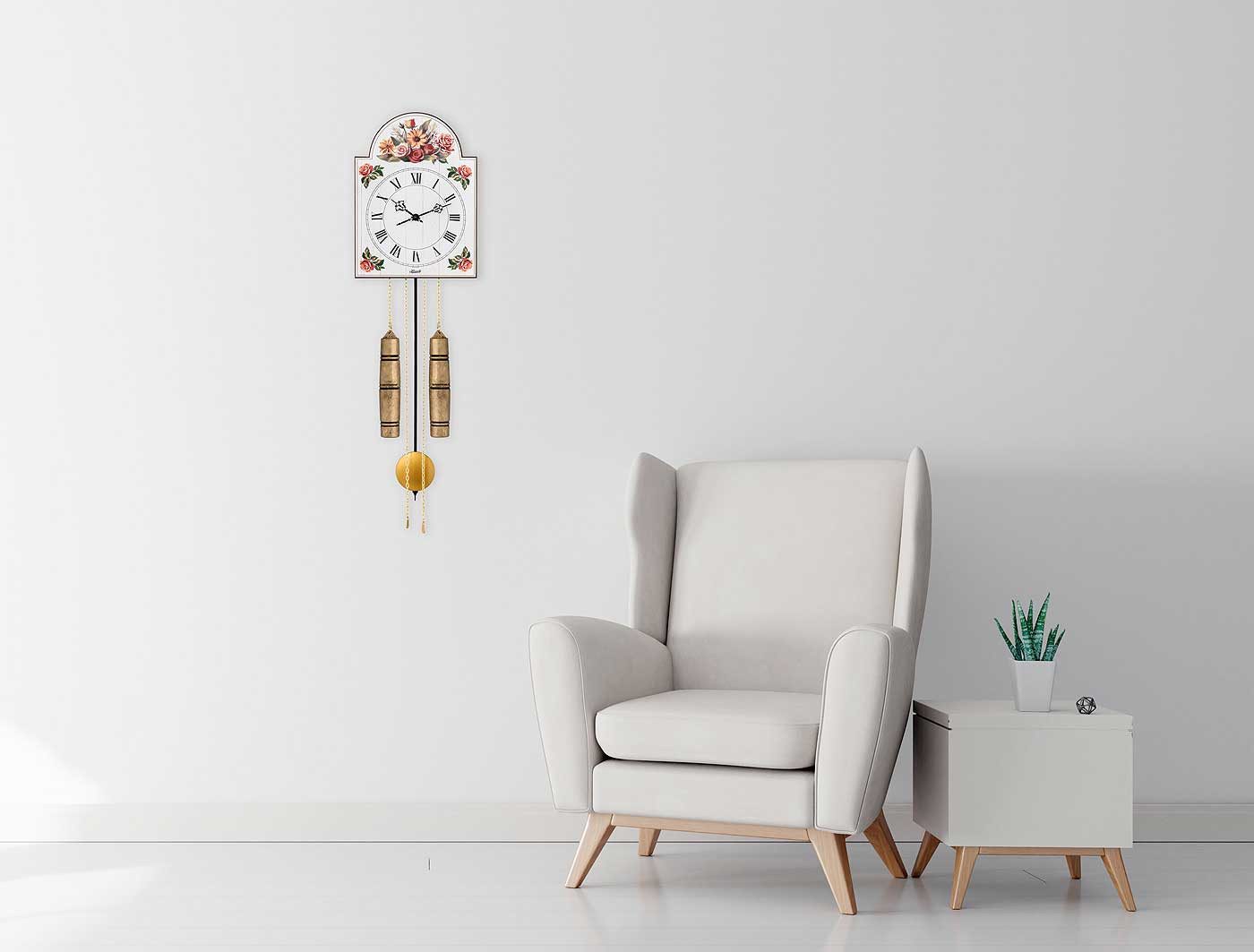 Hermle Wanduhr Schild-Wanduhr - Hermle Modell: 61026-000261