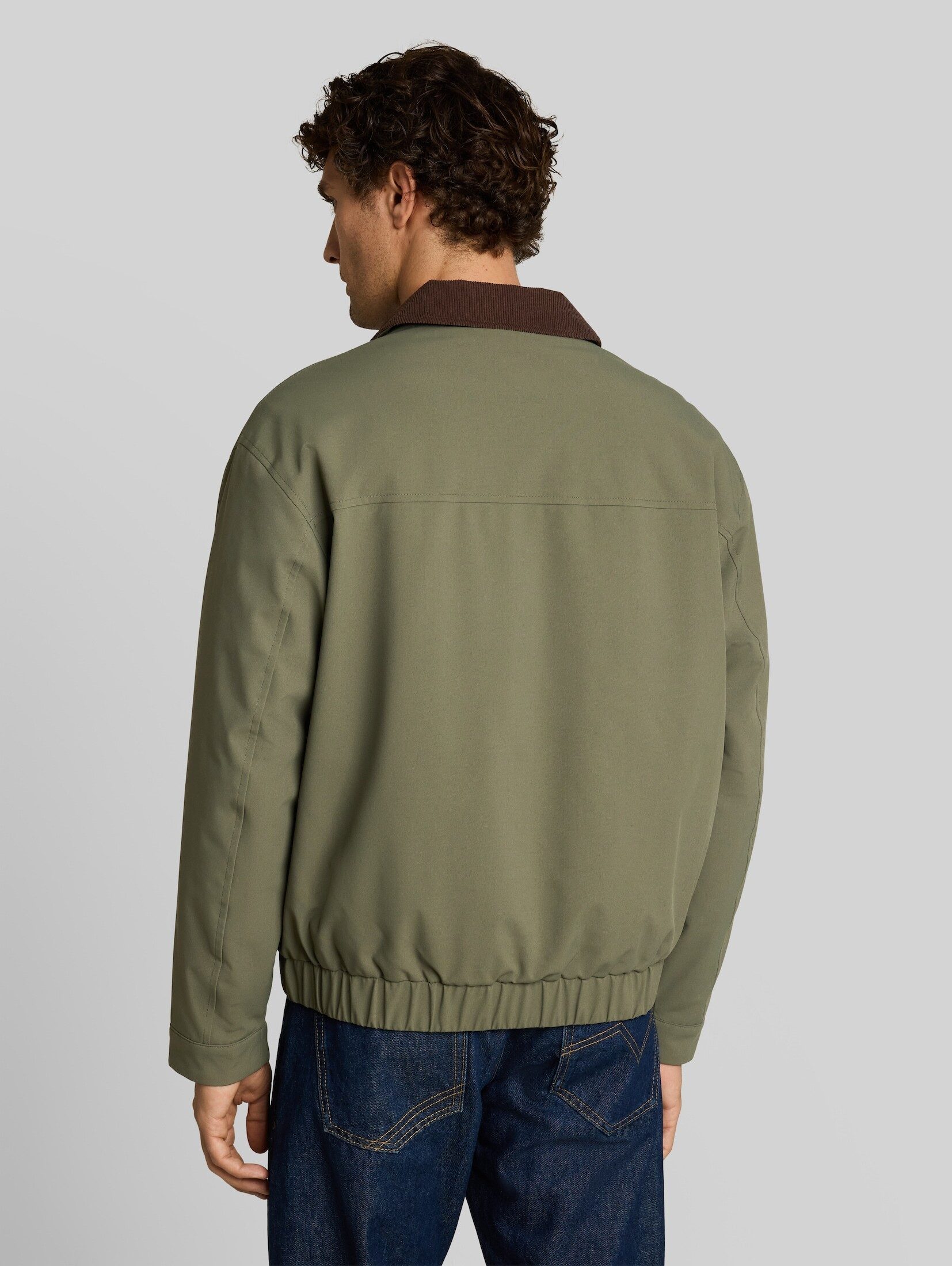 TOM TAILOR Denim Winterjacke Jacken Blouson Jacke mit Cord-Kragen