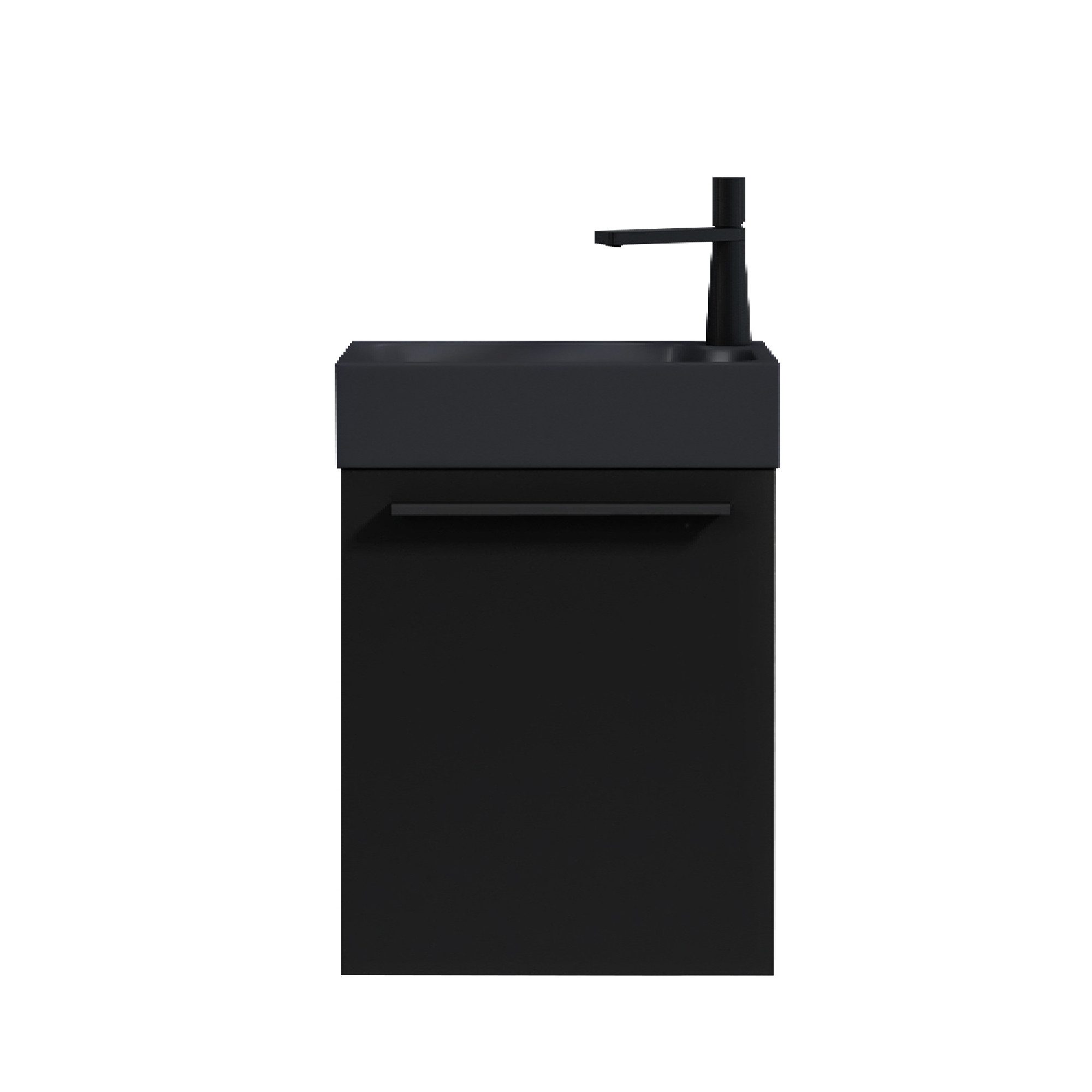 doporro Badmöbel-Set Waschtisch mit Unterschrank Soft-Close Gäste-WC 46cm Pisa