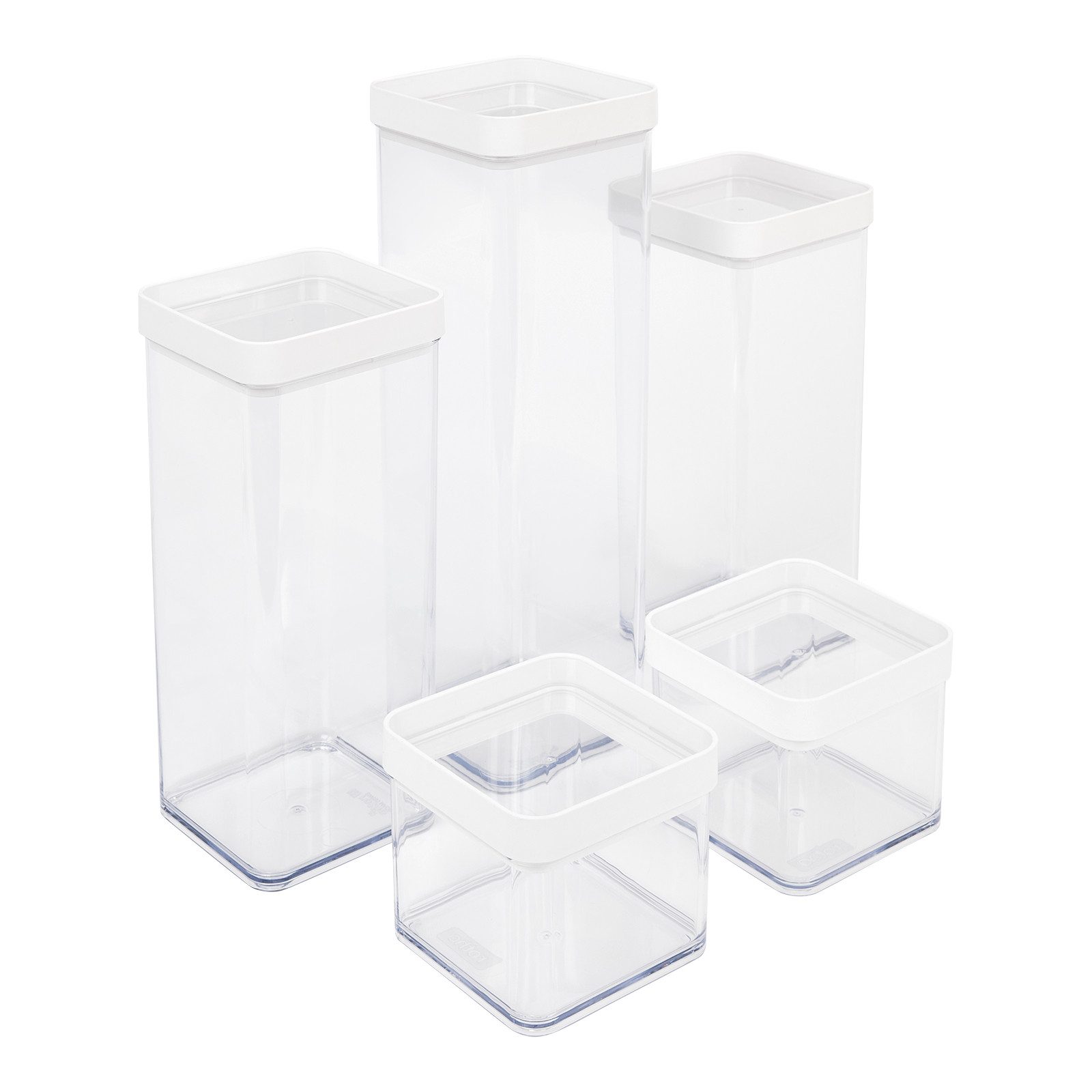 ROTHO Vorratsdose, Kunststoff, (Vorratsdosenset, Set 5tlg)
