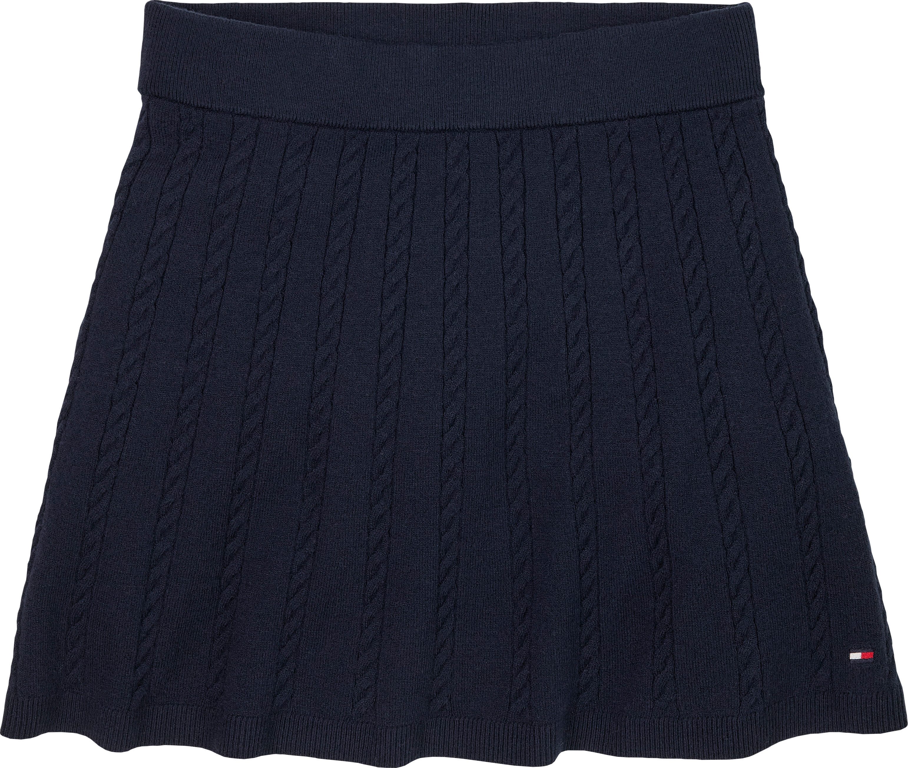 Tommy Hilfiger Strickrock MINI CABLE SKIRT mit kleinem Zopfmuster – Bild 4 von 5