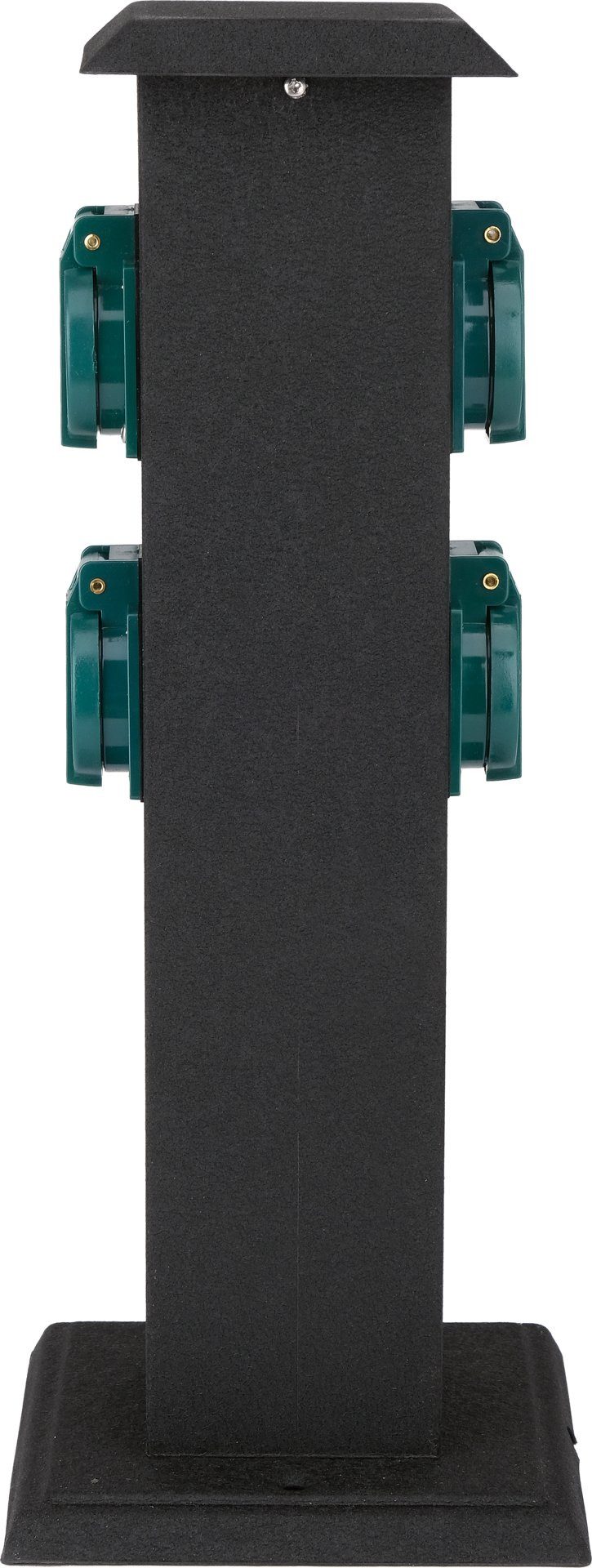 Yato Gartensteckdose Metall-Gartensteckdosensäule mit 4 Anschlüssen, Metall-Gartensteckdosensäule mit 4 Anschlüssen, Metall-Gartensteckdosensäule mit 4 Anschlüssen