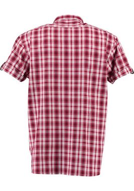 OS-Trachten Trachtenhemd Lyroa Kurzarmhemd mit Liegekragen, 2 Paspeltaschen