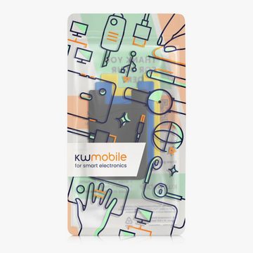 kwmobile Kartenetui 3x Kartenhalter Hülle für Smartphone (1-tlg), selbstklebend - Aufklebbare Silikon Kreditkarten Tasche - 8,5x5,5cm