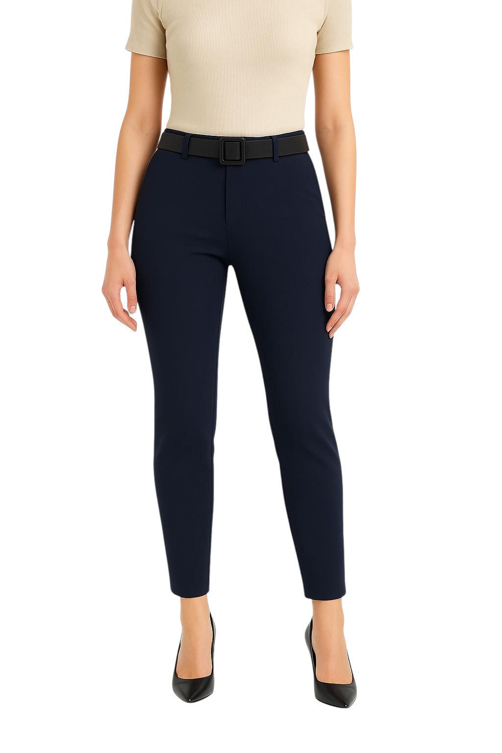 Mississhop Chinos Damen Stretchhose mit Reißverschluss günstig online kaufen