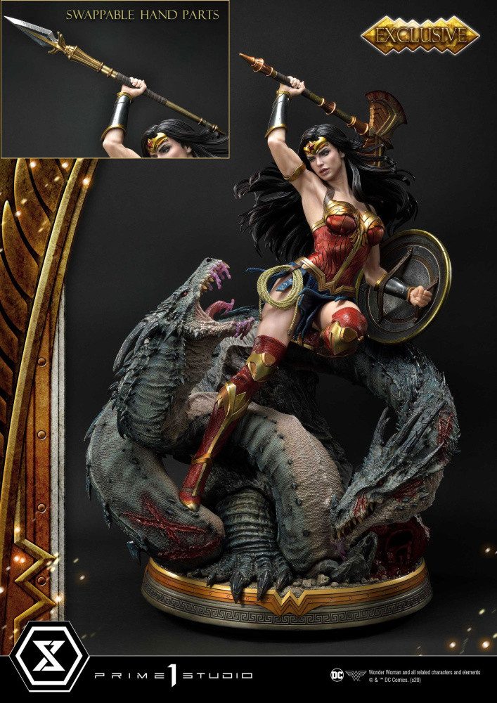 Actionfigur Wonder Woman Statue 1/3 Wonder Woman vs. Hydra Exclusive Bonus Version