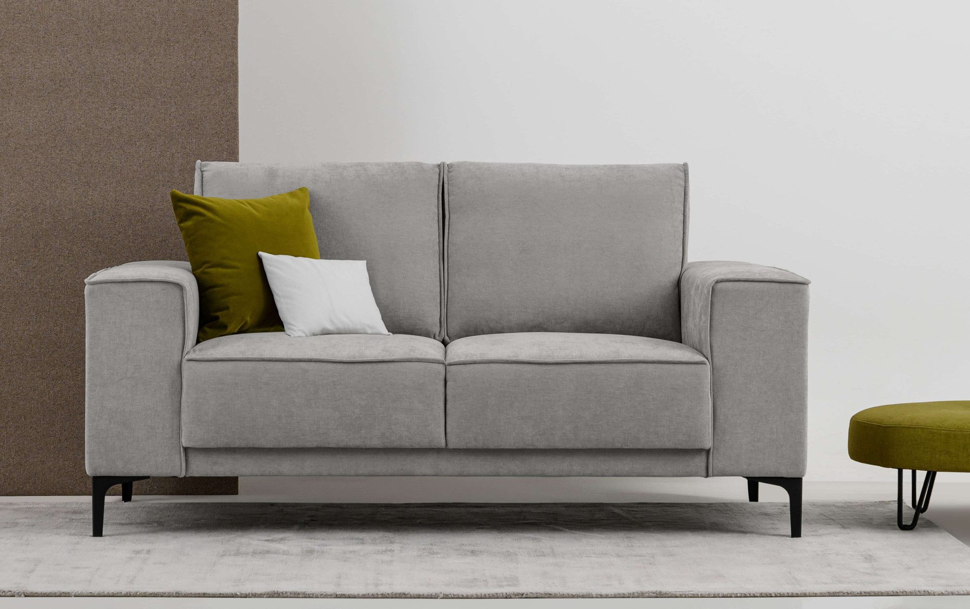 OTTO home 2-Sitzer "Kompaktsofa Oland, Struktur, Flachgewebe, Luxus-Microfa günstig online kaufen