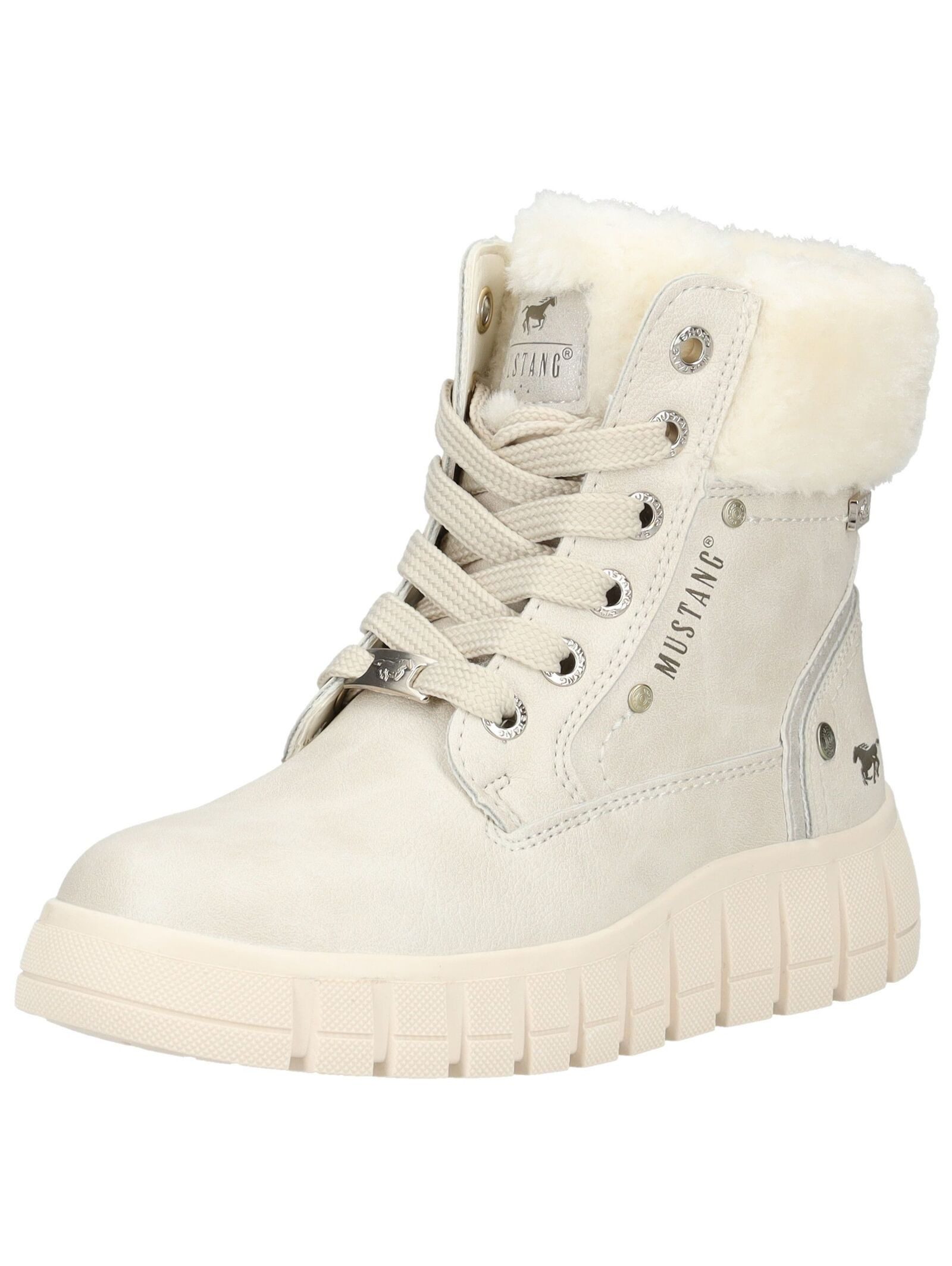 Mustang Shoes Mustang Shoes Stiefelette Lederimitat/Textil Schnürstiefelette