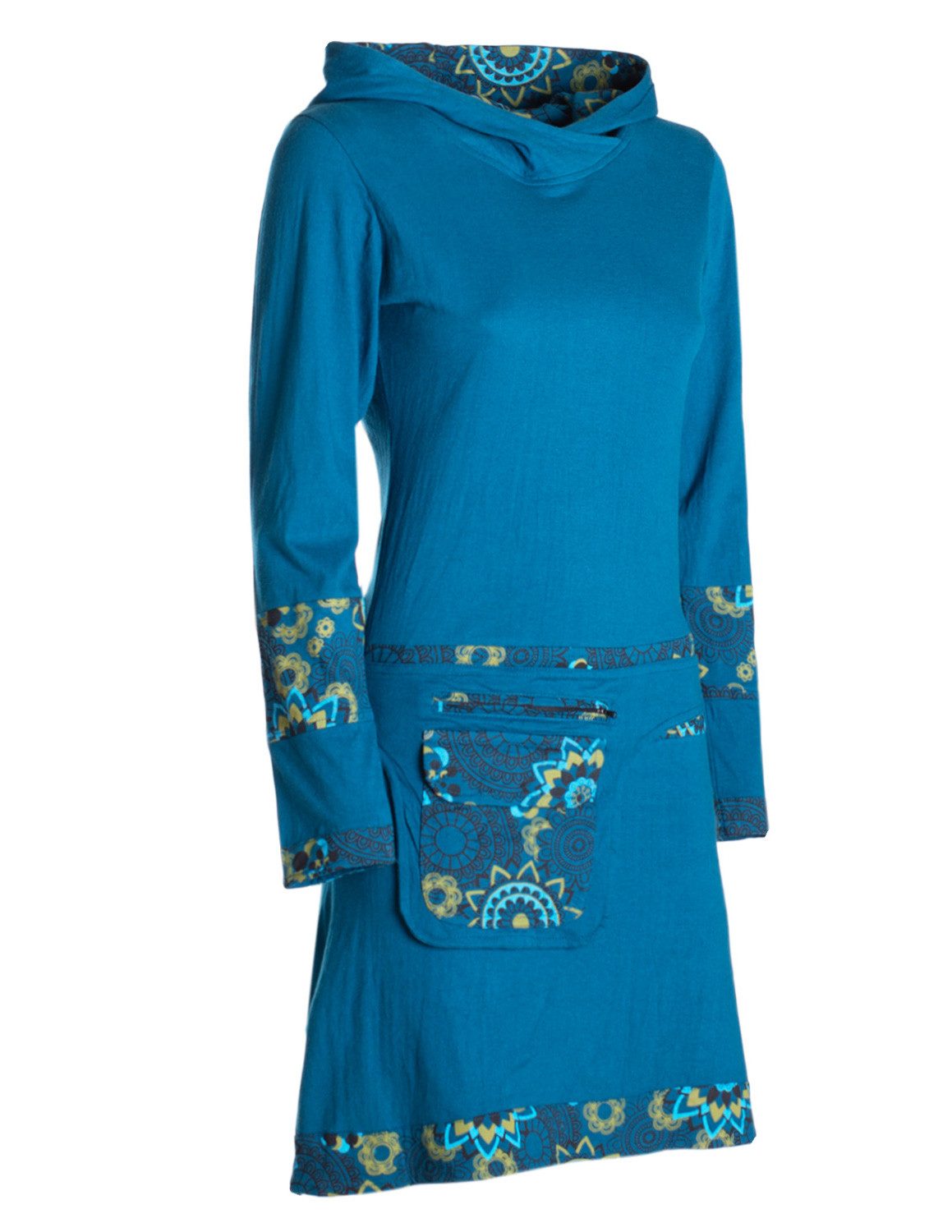 Vishes Jerseykleid Damen mittellanges Kleid Baumwolle günstig online kaufen