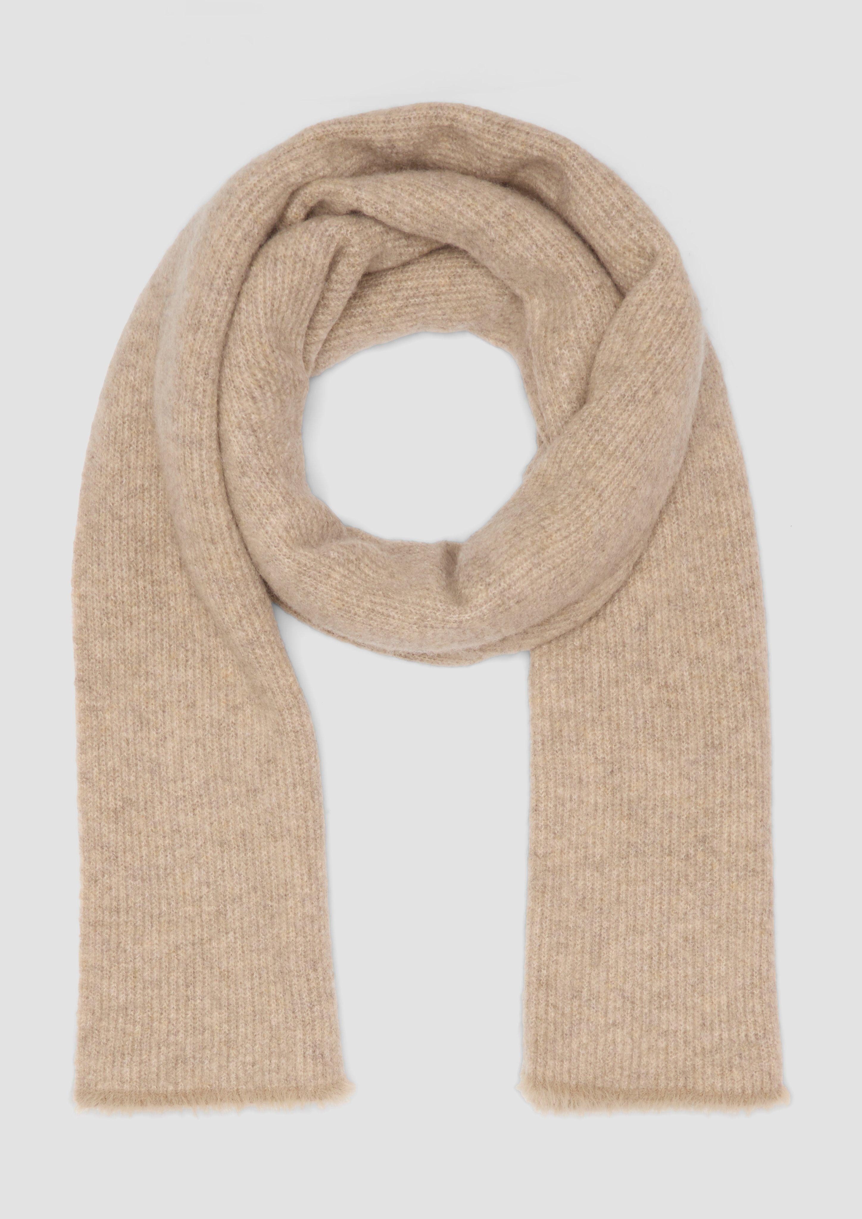 s.Oliver Halstuch Strickschal mit Fransen und günstig online kaufen