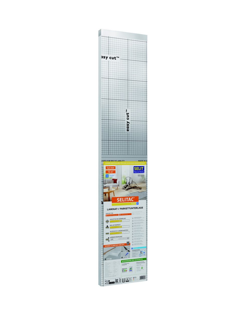 Selit Trittschalldämmplatte Selitac Parkett- und Laminatunterlage basic+ 1,6