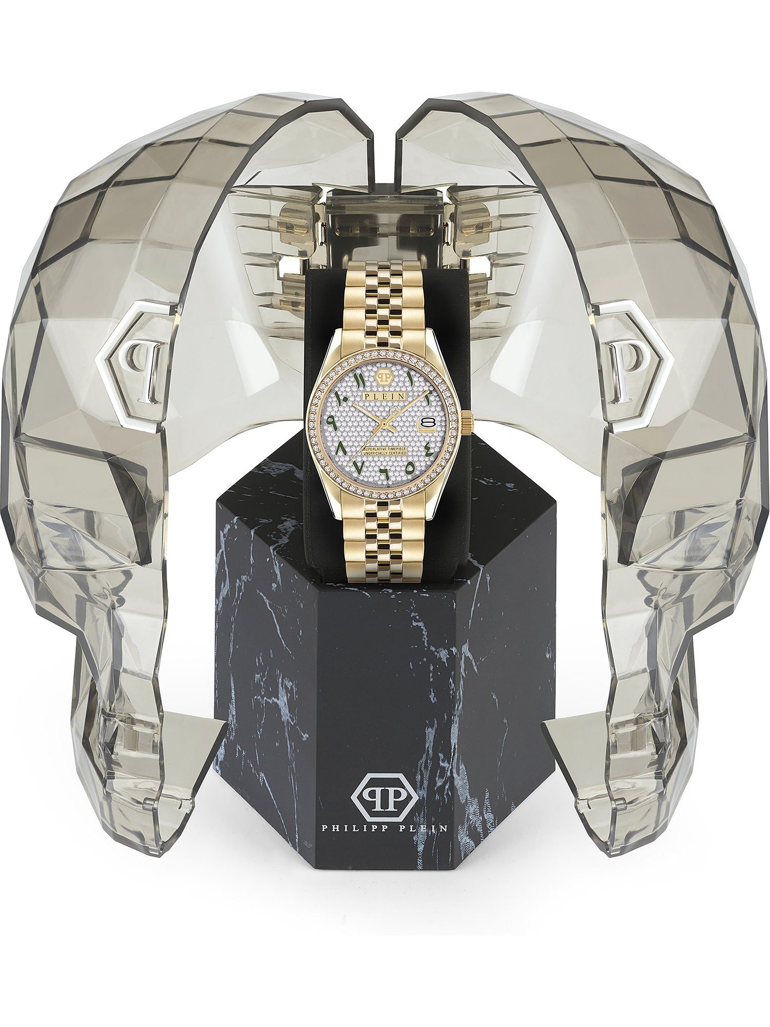 PHILIPP PLEIN Digitaluhr Philipp Plein Damen-Uhren Analog Quarz