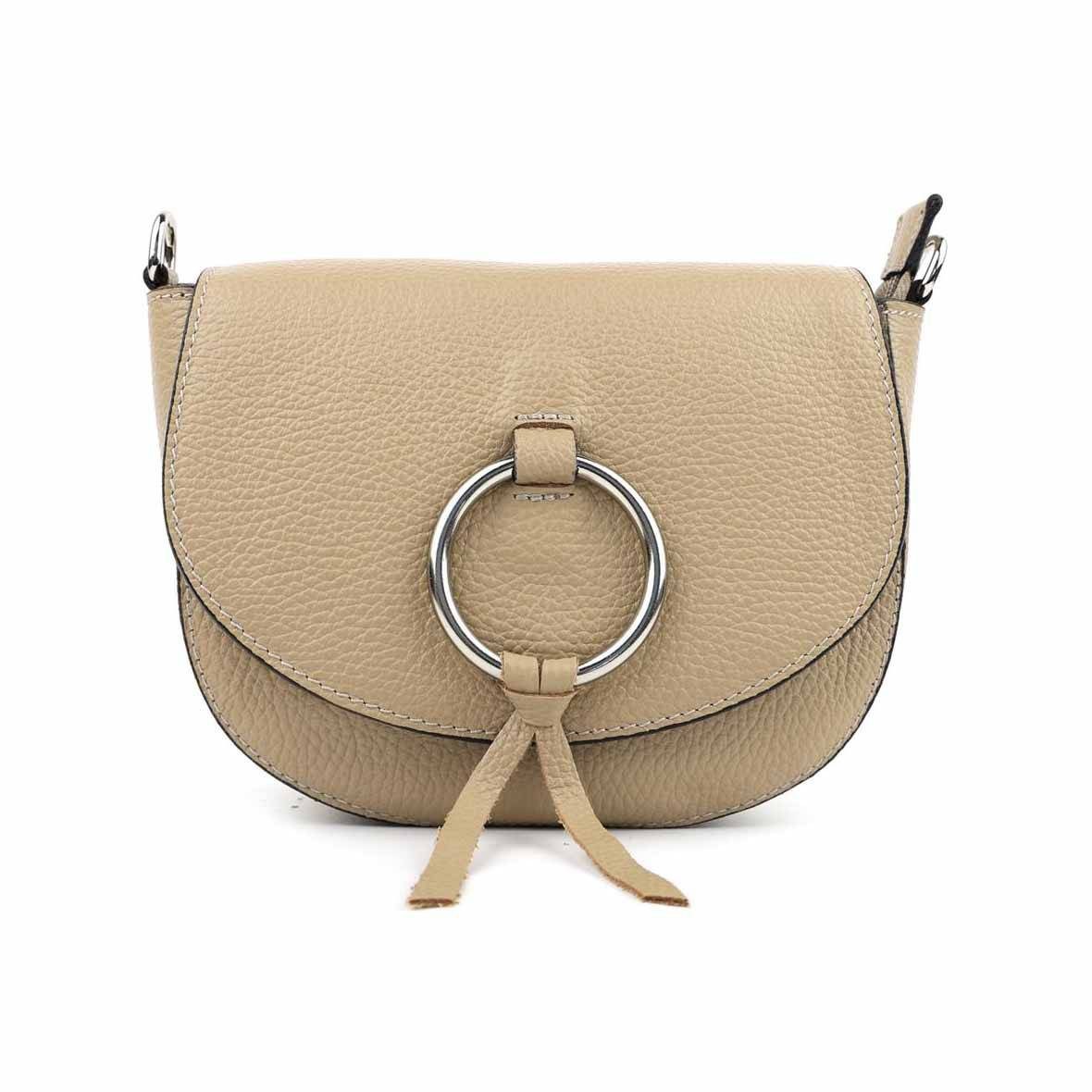 Schultertasche Made in Italy Damen Leder Tasche CrossBody Umhängetasche CrossOver