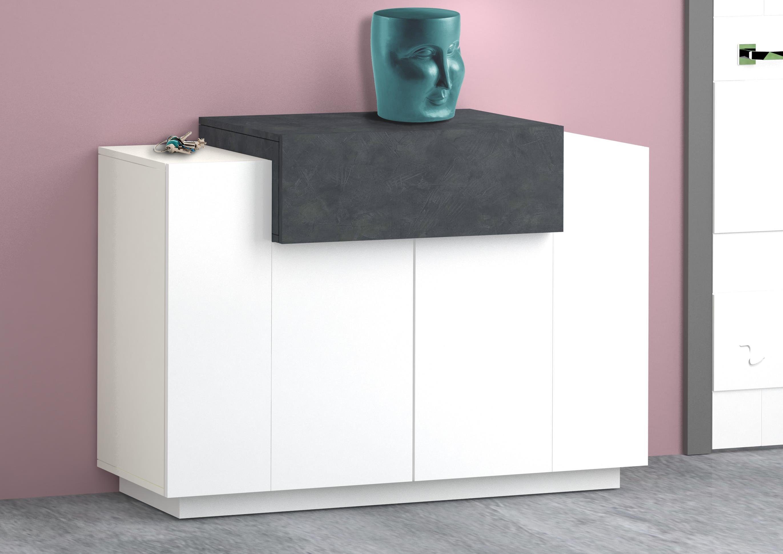 möbelando Schuhschrank Catania 120 x 86 x 45 cm (B/H/T) günstig online kaufen