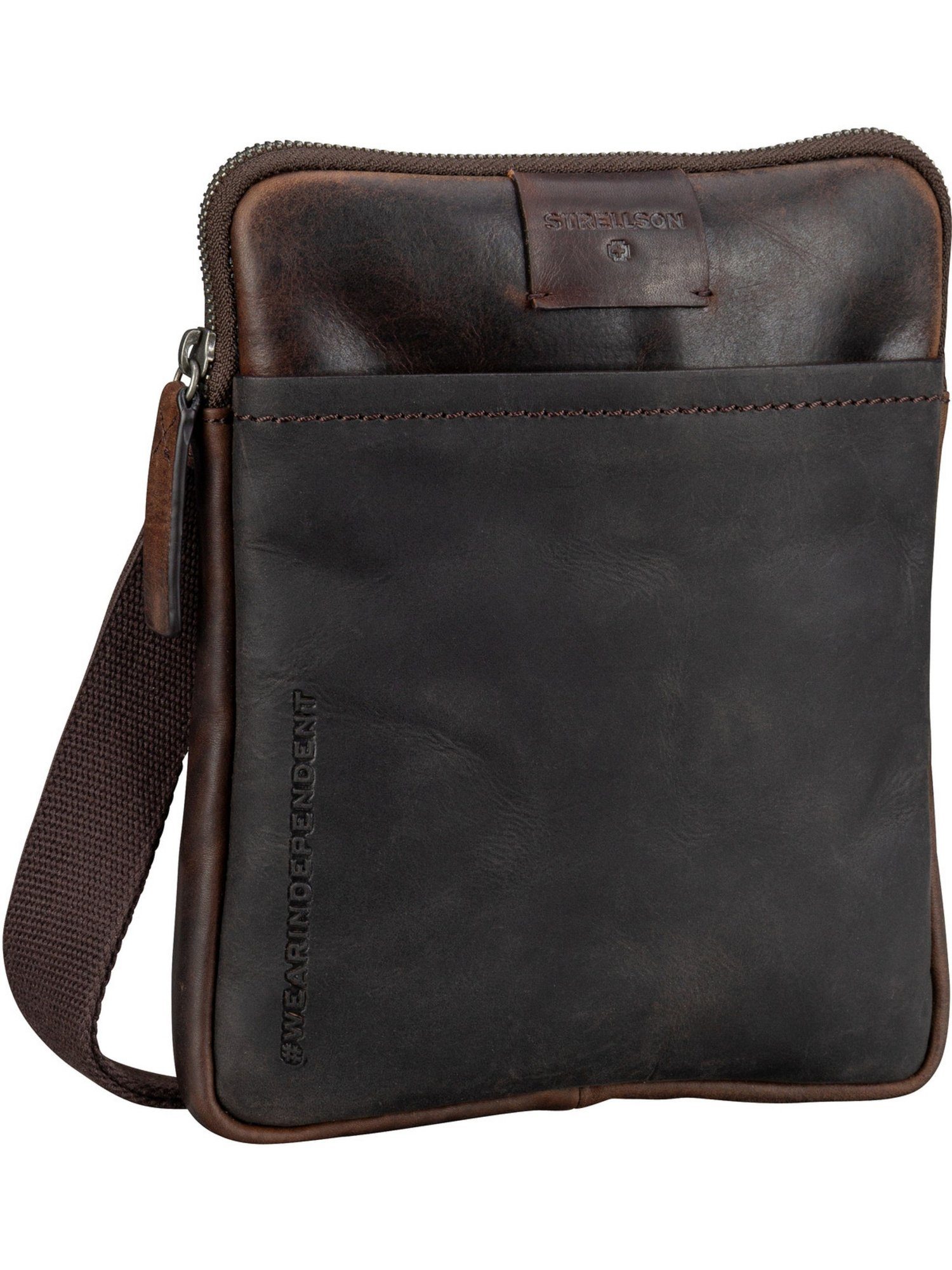 Strellson Umhängetasche Brick Lane Marcus Shoulderbag XSVZ1, Beuteltasche Dark Brown | Handtaschen