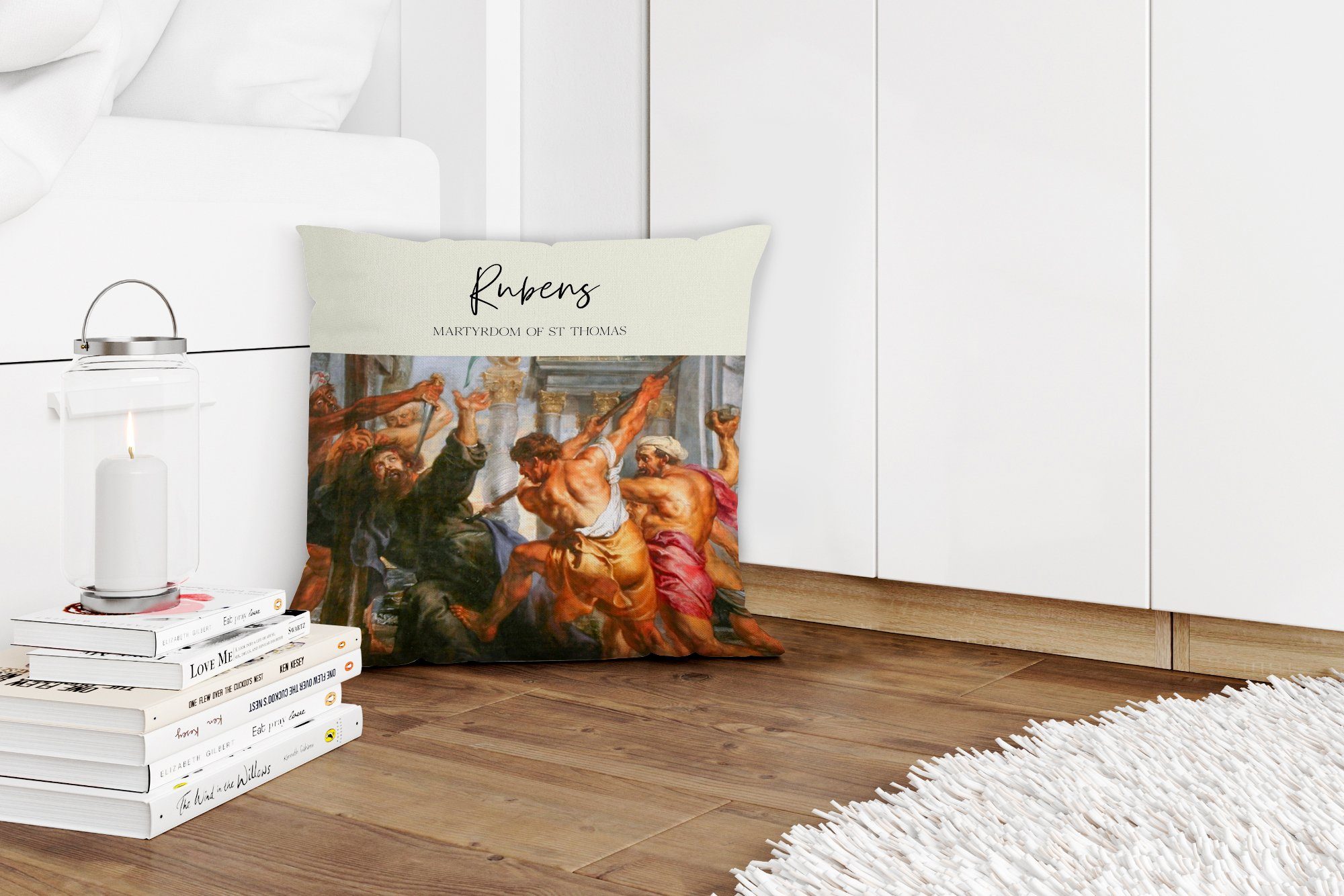 Schlafzimmer, - Malerei Dekokissen Wohzimmer, MuchoWow Sofakissen Zierkissen Barock, für Deko, Rubens mit Füllung -