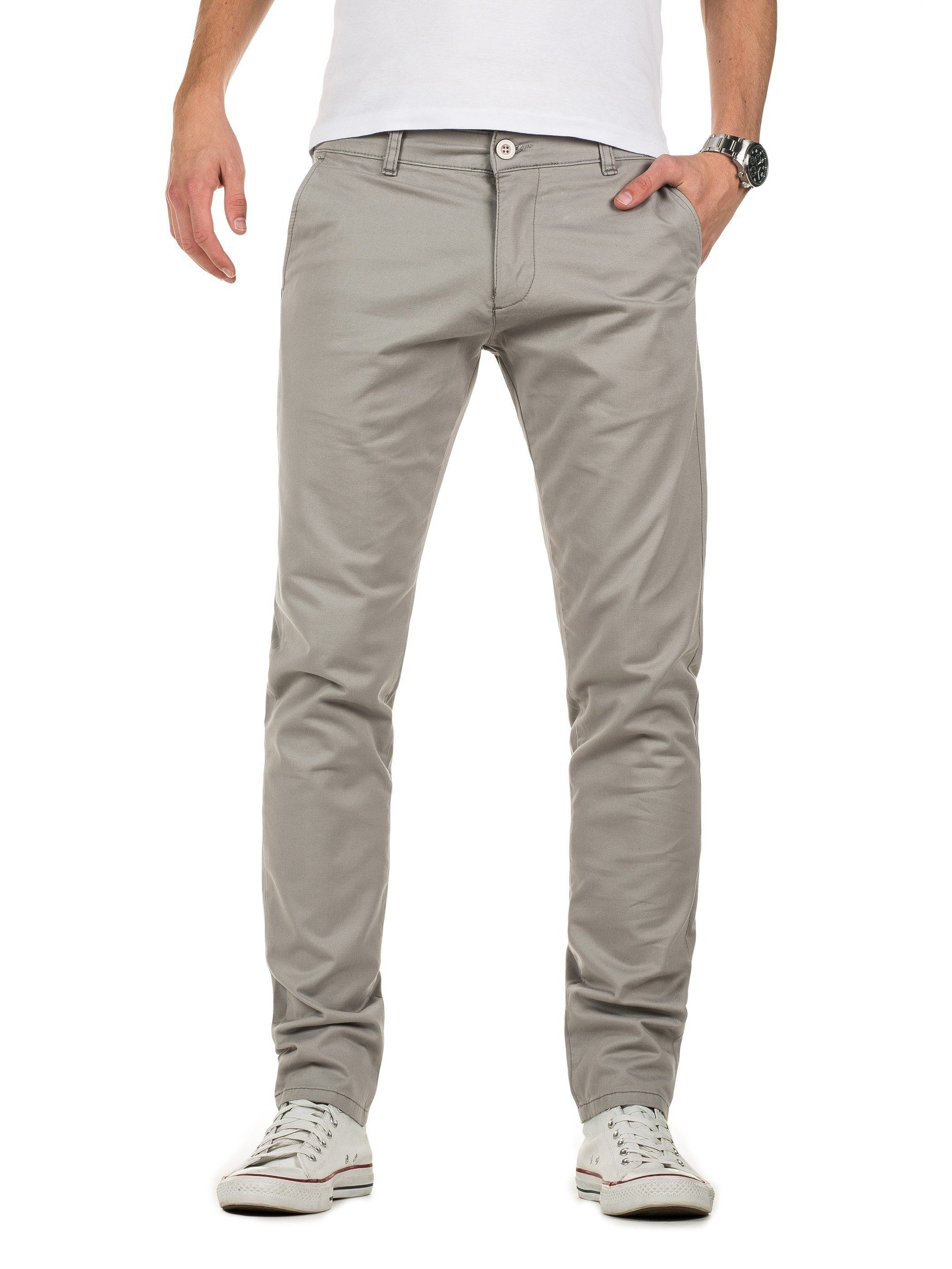 Yazubi Chinohose gull hohem grey mit M192 Chino 173802) Pants Tragekomfort ( Grau