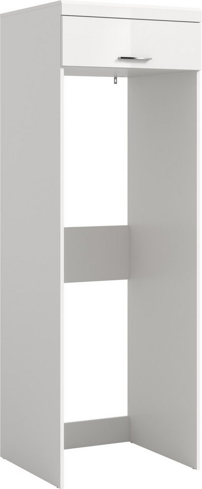 welltime Waschmaschinenumbauschrank SIENA, Breite 66 cm, für Waschmaschine & Trockner, 1 Klappe, MDF-Front (TOPSELLER!, passend für alle …