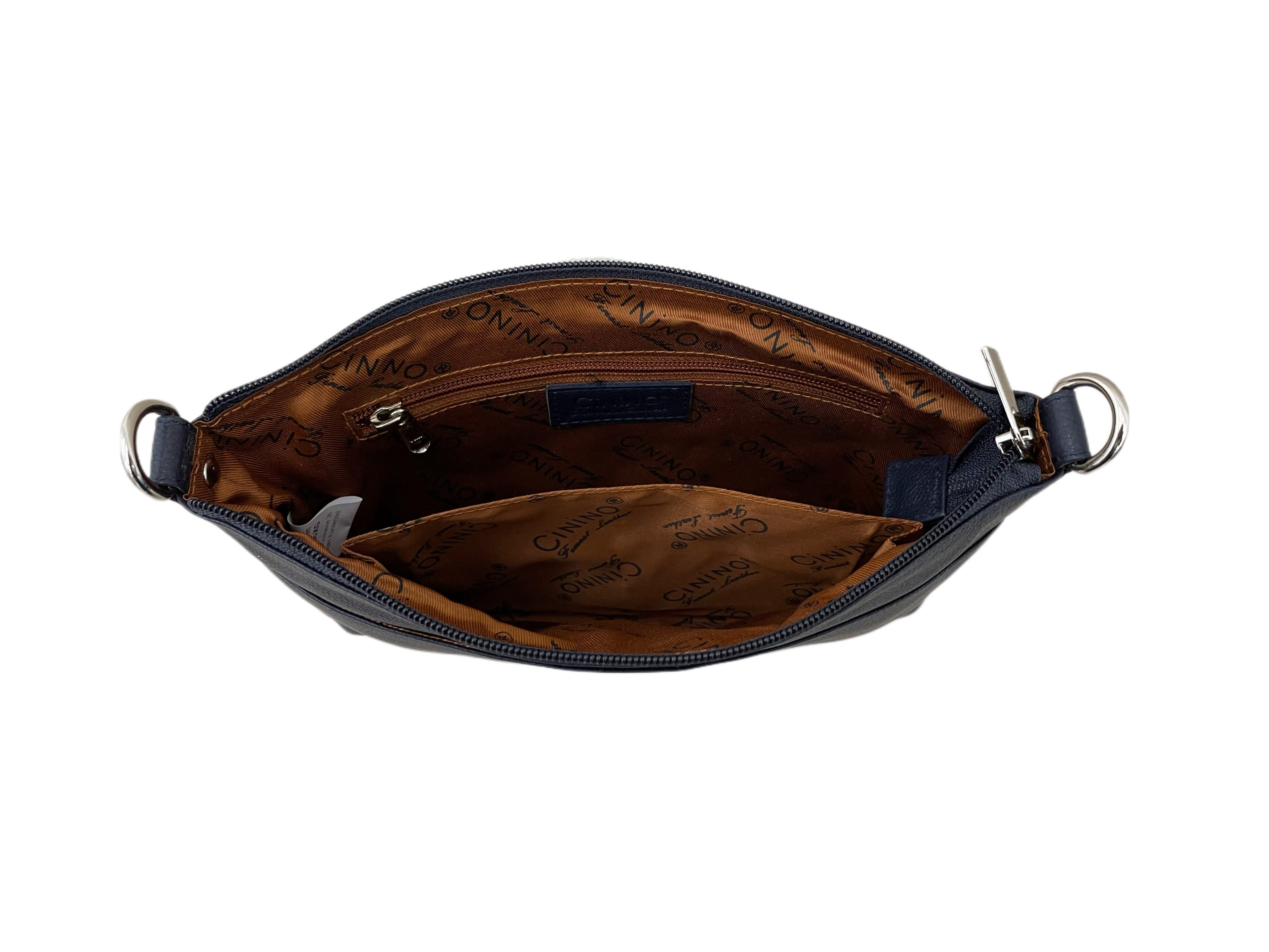 Cinino Handtasche C7023, Ledertasche Umhängetasche
