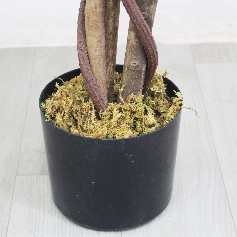 Echtholz Ahorn Decovego Kunstpflanze mit Kunstbaum Künstliche Ahornbaum Decovego, Pflanze 130cm