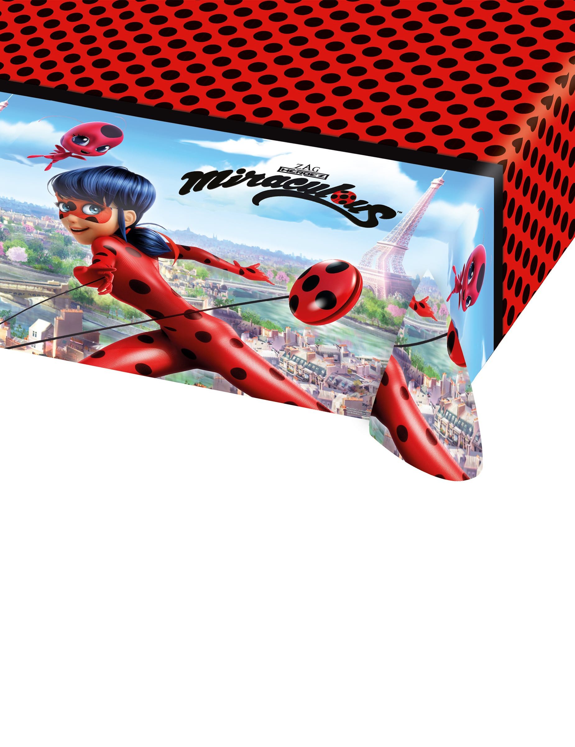 Riethmüller Kostüm Ladybug-Tischdecke Party-Deko bunt 120x180cm
