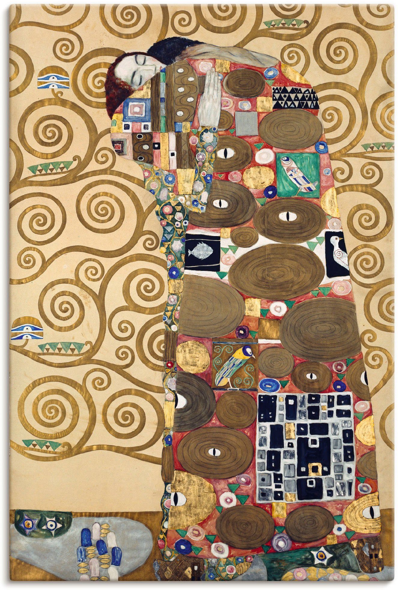 Artland Wandbild Erfüllung Werkvorlage zum Stocletfries., Paar (1 St), als Alubild, Leinwandbild, Wandaufkleber oder Poster in versch. Größen