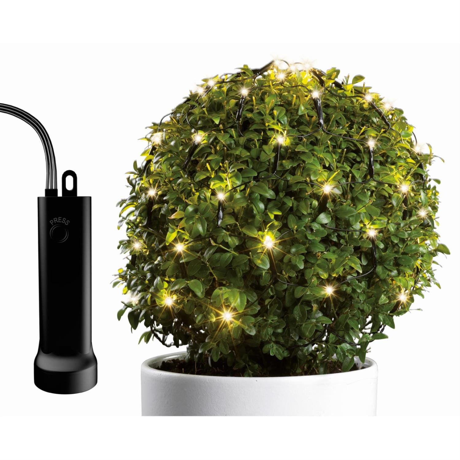 MARELIDA LED-Lichternetz LED Lichternetz Lichterkette Buchsbaum Kugelnetz T günstig online kaufen