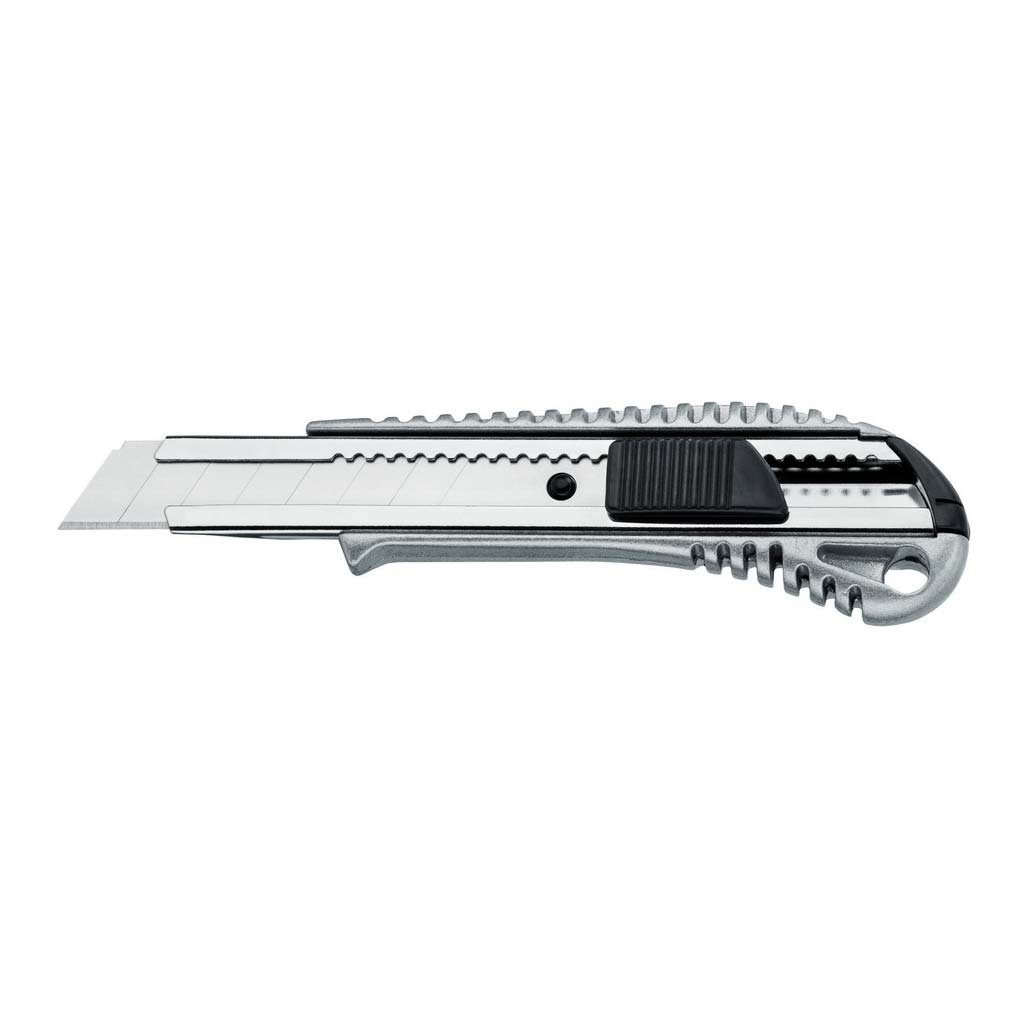 Scorprotect® Cuttermesser Abbrechmesser Cuttermesser Aludruckguss 18 mm mit Metallführung