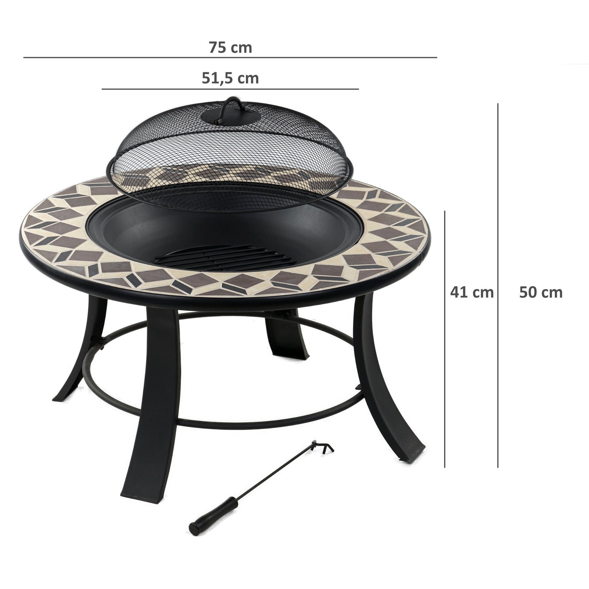 BBQ-Toro Feuerschale Feuerschale, Ø 75 cm, günstig online kaufen