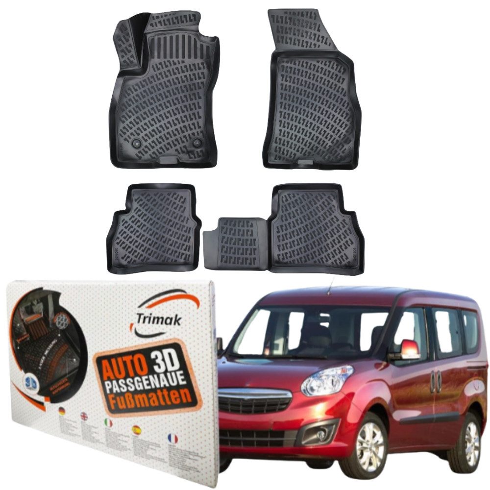 Passform-Fußmatten Oder Kofferraumwanne Oder Set kompatibel mit Opel Combo