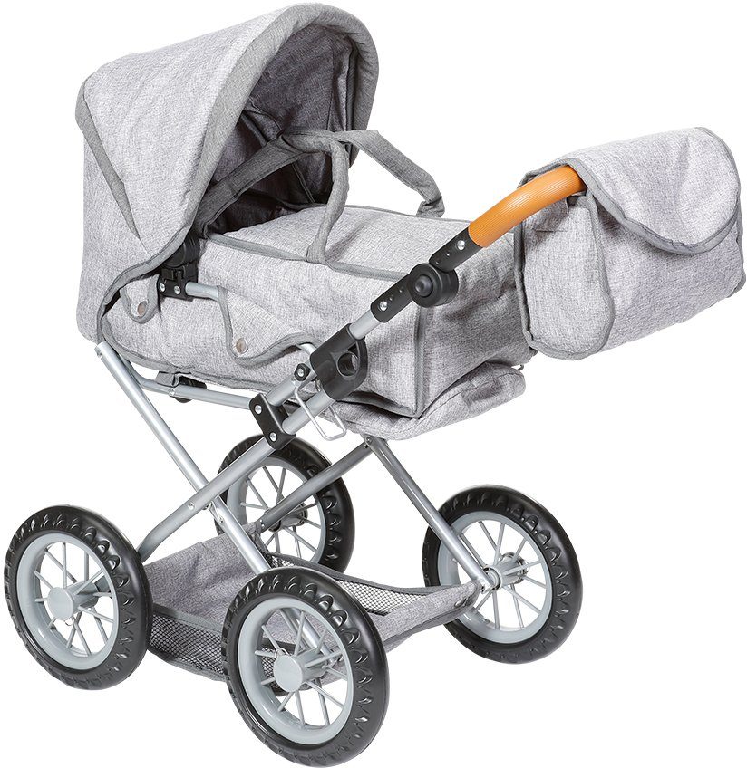 Knorrtoys® Kombi-Puppenwagen Ruby - Stone Brown, mit Wickeltasche günstig online kaufen