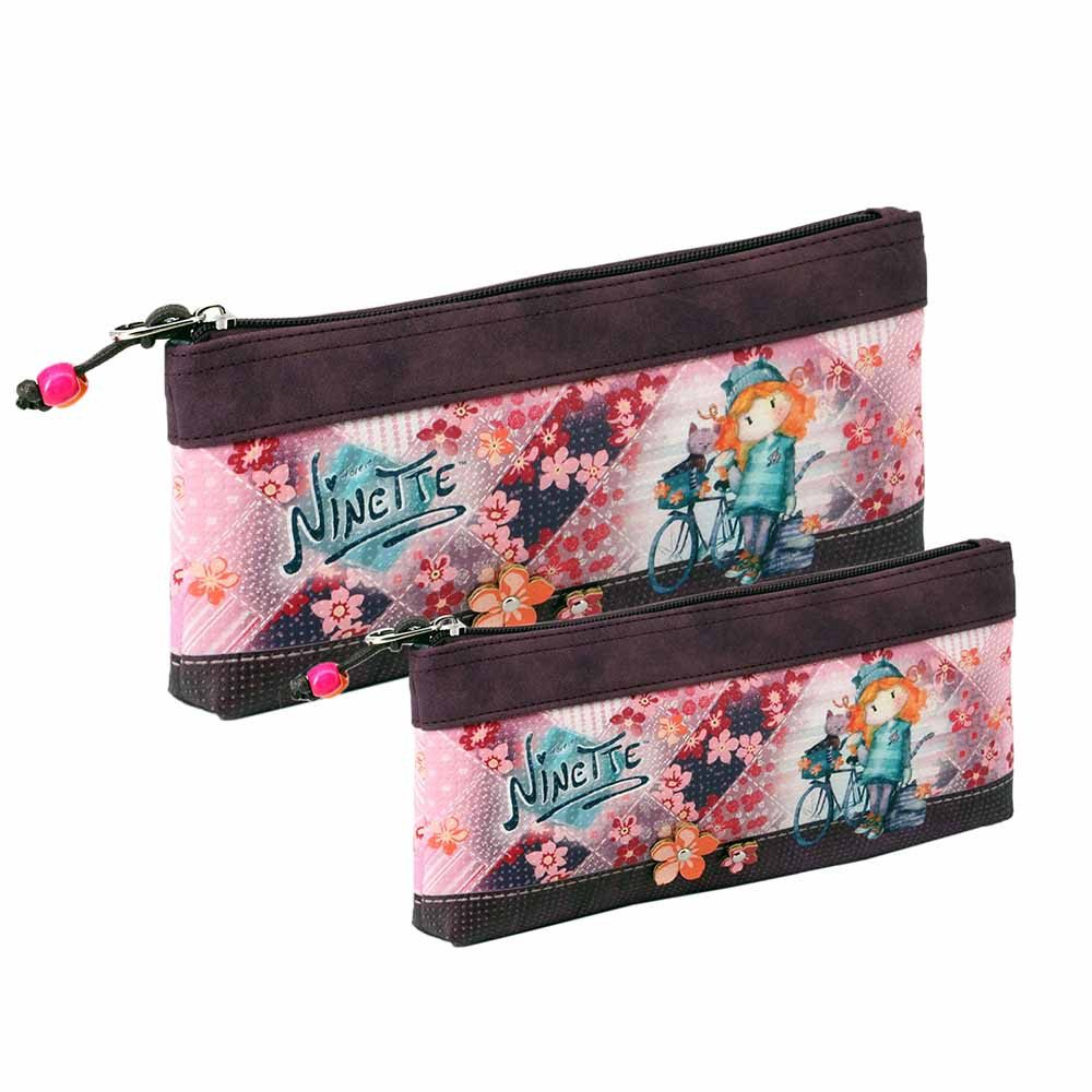 Karactermania Kosmetiktasche Forever Ninette Set von Zwei Kosmetiktaschen Waschtasche Kulturbeutel (2 Kulturbeutel)