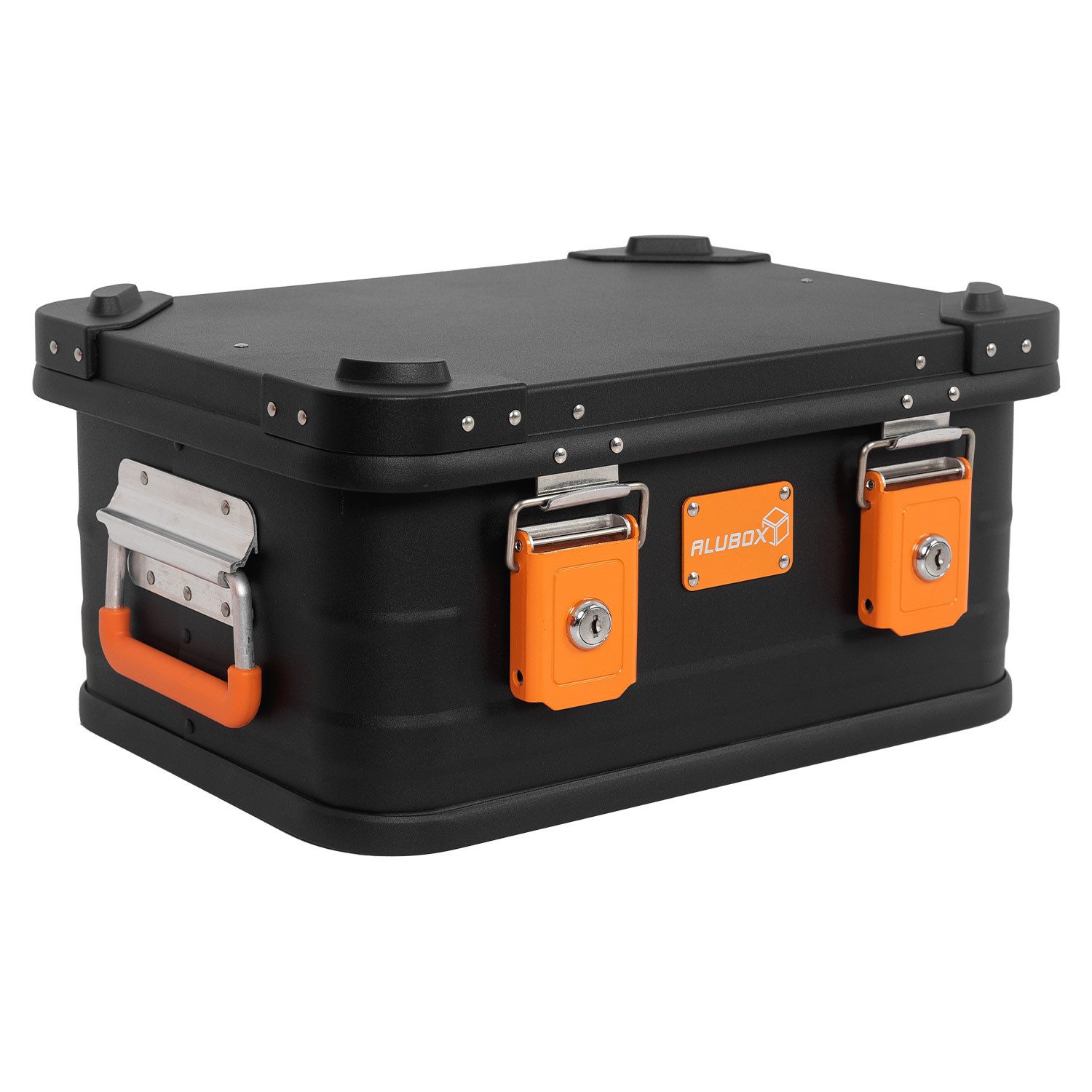 Aufbewahrungsbox mit Deckel Transportbox Premium E-Serie Black Edition
