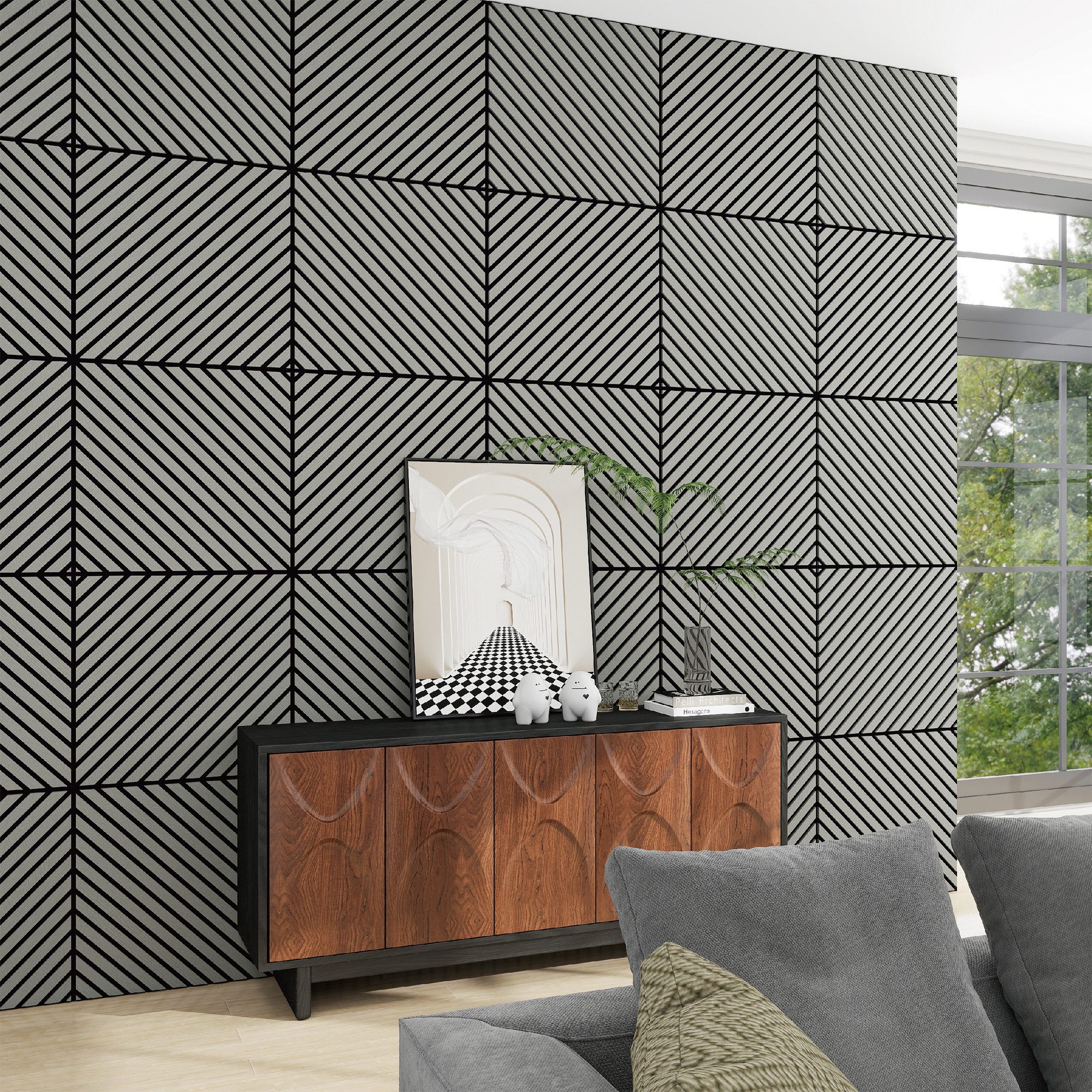 neu.holz 3D Wandpaneel, BxL: 60x60 cm, günstig online kaufen