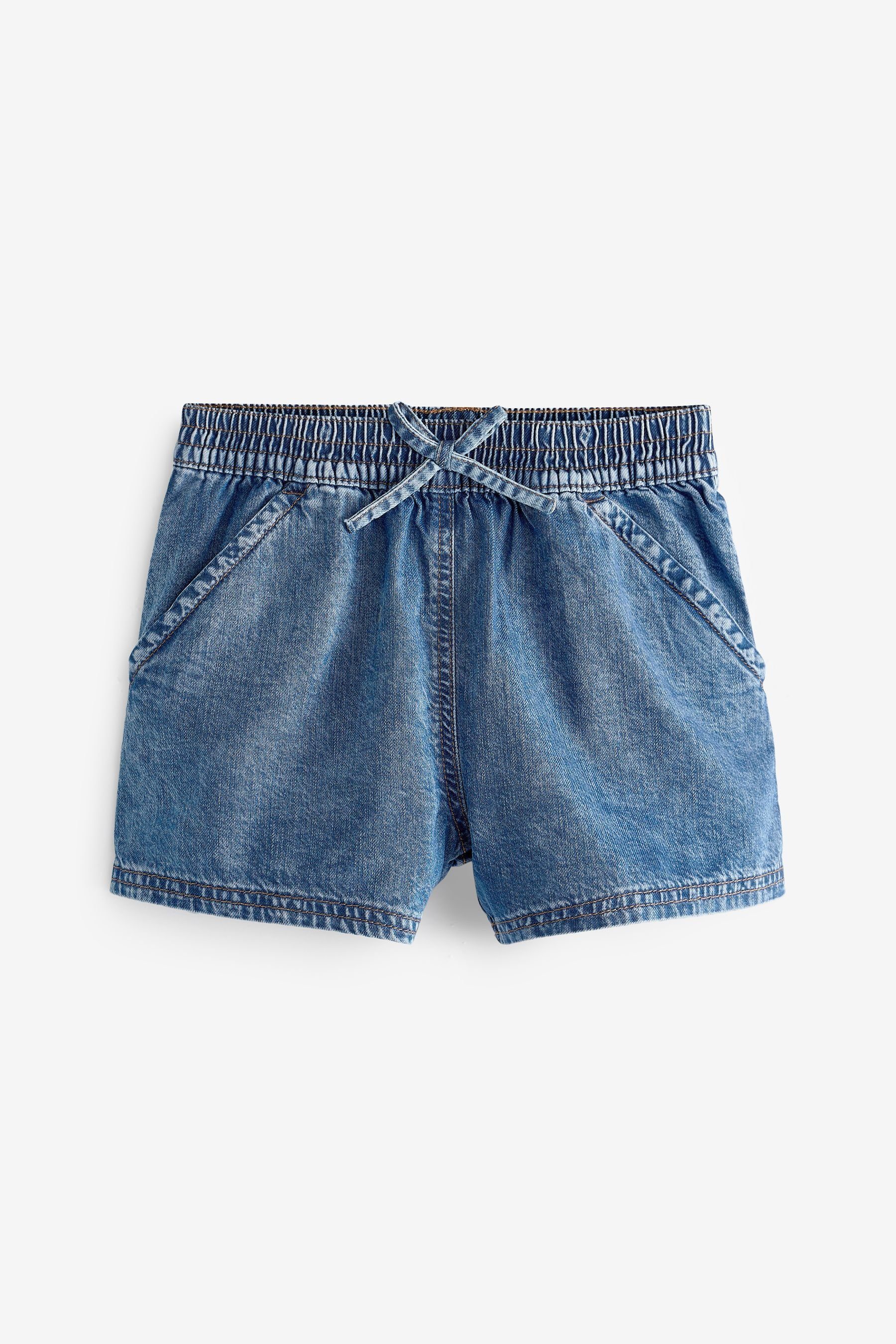 Next Shorts Shorts mit Gummibund (1-tlg) Denim Dark Blue | Shorts