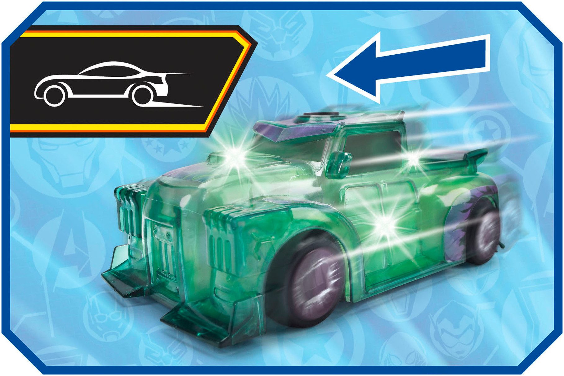 Dickie Toys Spielzeug-Auto Marvel Light Hero Hulk 1:32, mit Licht und Sound